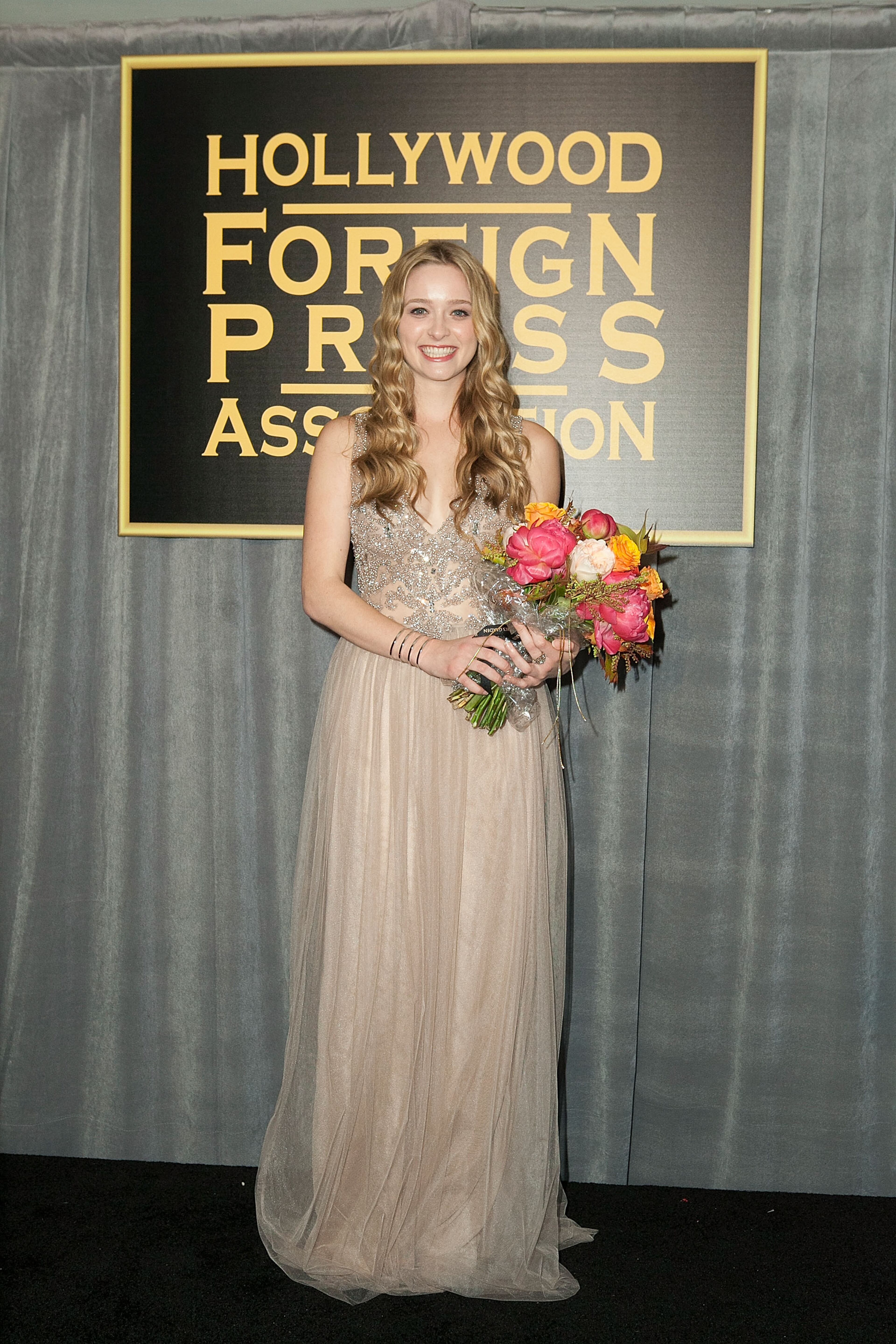 Greer Grammer attends The Hollywood Foreign Press Association (HFPA) And InStyle Celebrate The 2015 Golden Globe Award Season - Press Conference at Fig & Olive Melrose Place on November 20, 2014 in West Hollywood, California. (Photo by Gabriel Olsen/Getty Images)