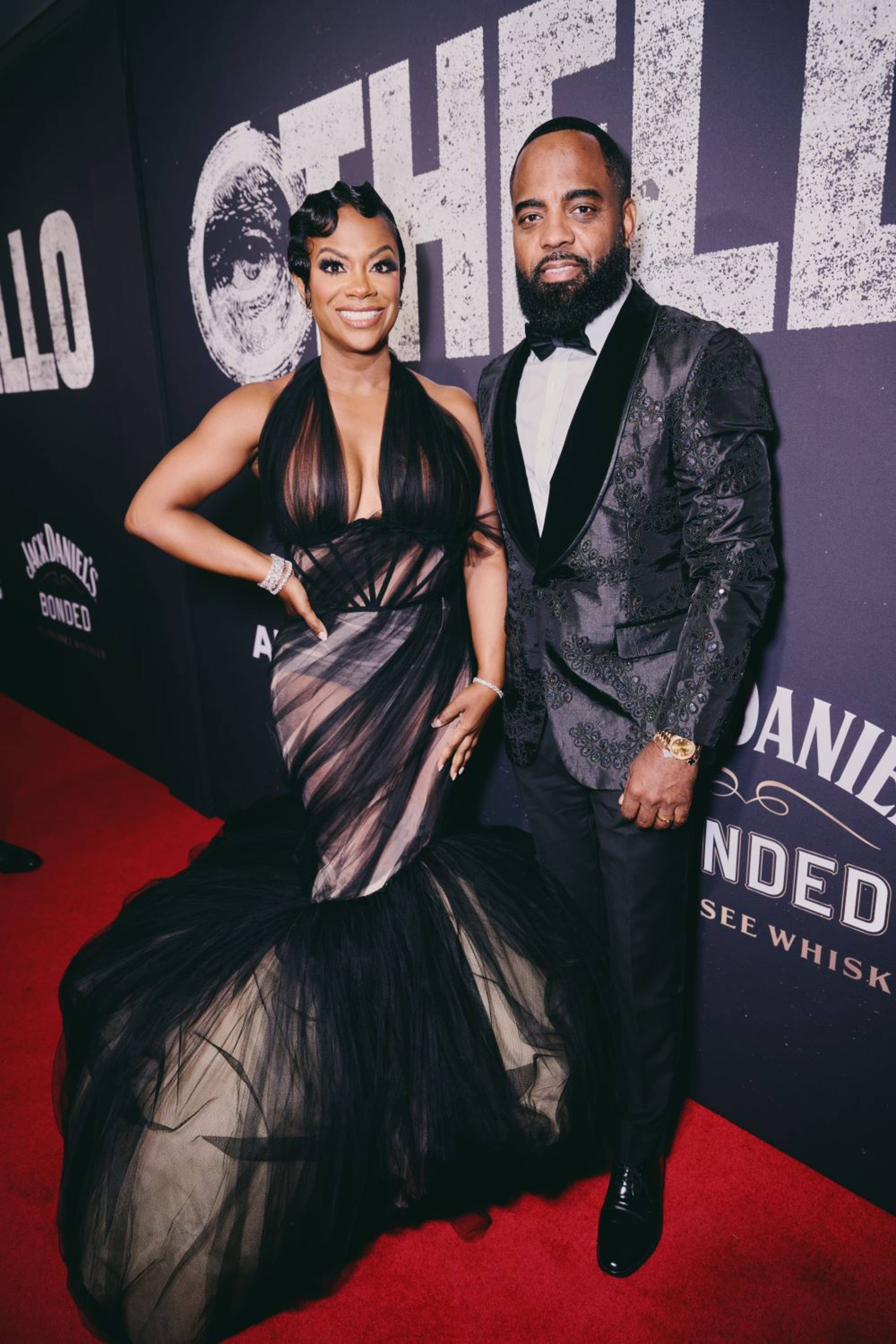 Producers Kandi Burruss and Todd Tucker attend opening night of "Othello on Broadway."