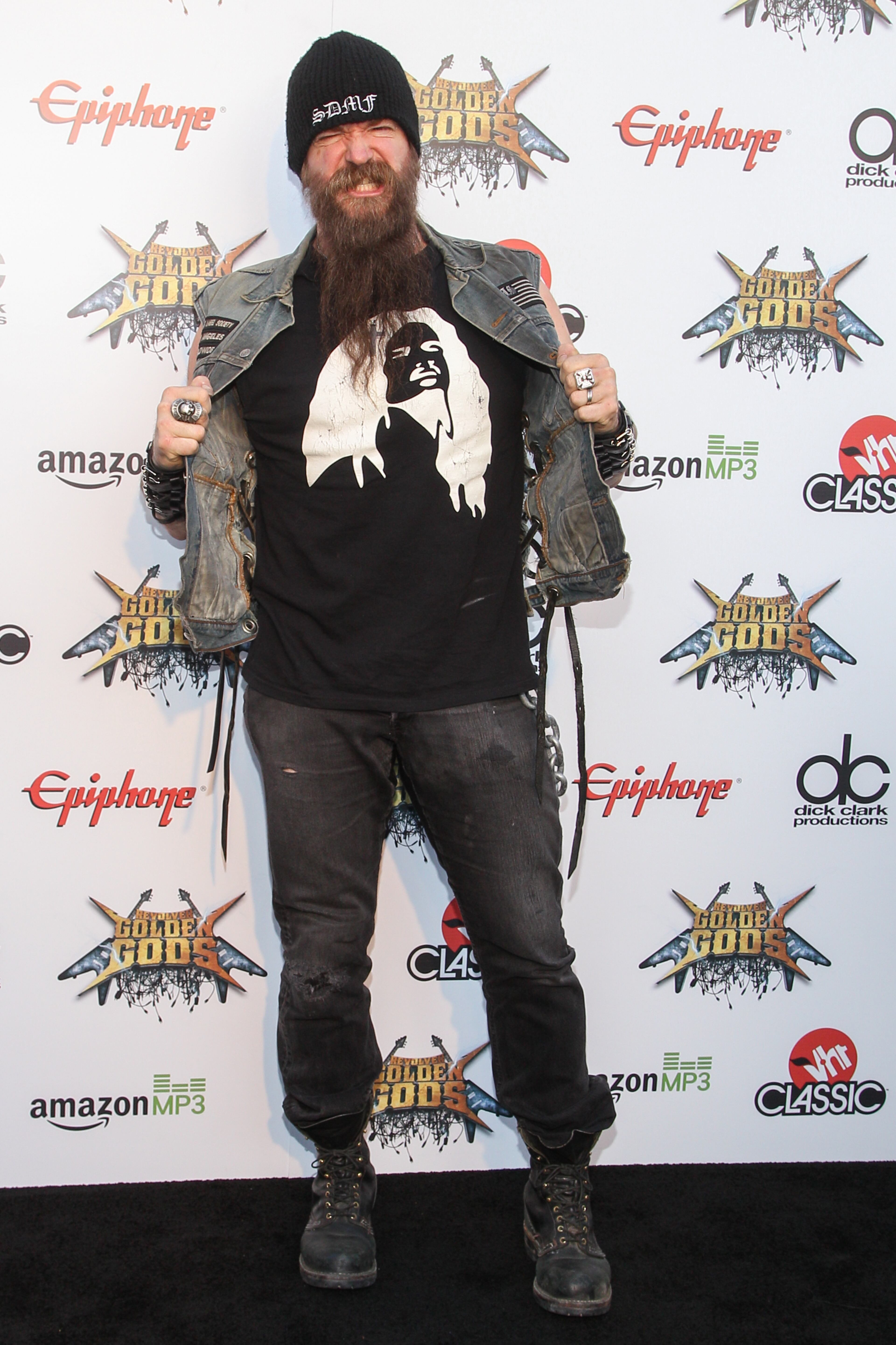 Guitarist Zakk Wylde attends the 6th Annual Revolver Golden Gods Award Show at Club Nokia on April 23, 2014 in Los Angeles, California. (Photo by Paul A. Hebert/Invision/AP)