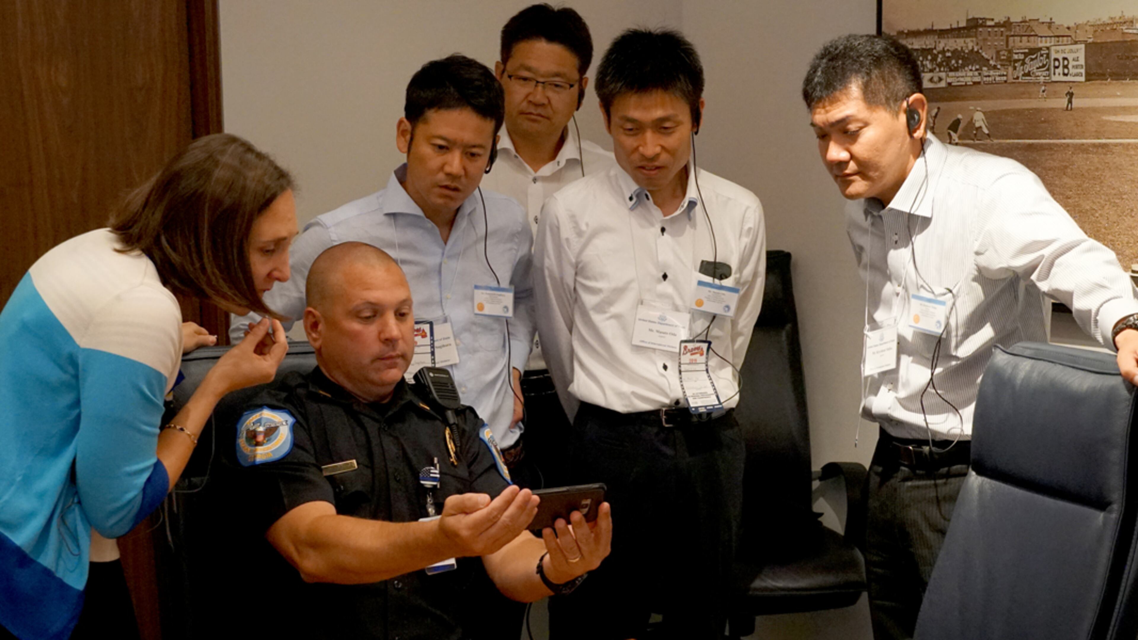 A team of Japanese leaders visited SunTrust Park and The Battery Atlanta recently to meet with Cobb County leaders as they consider building a similar complex in Japan. (Courtesy of Cobb County)