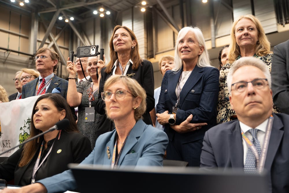 The Okefenokee National Wildlife Refuge was added to the UNESCO World Heritage List on Saturday, with a Georgia contingent on hand to witness the designation. (Hwawon Ceci Le for the AJC)
