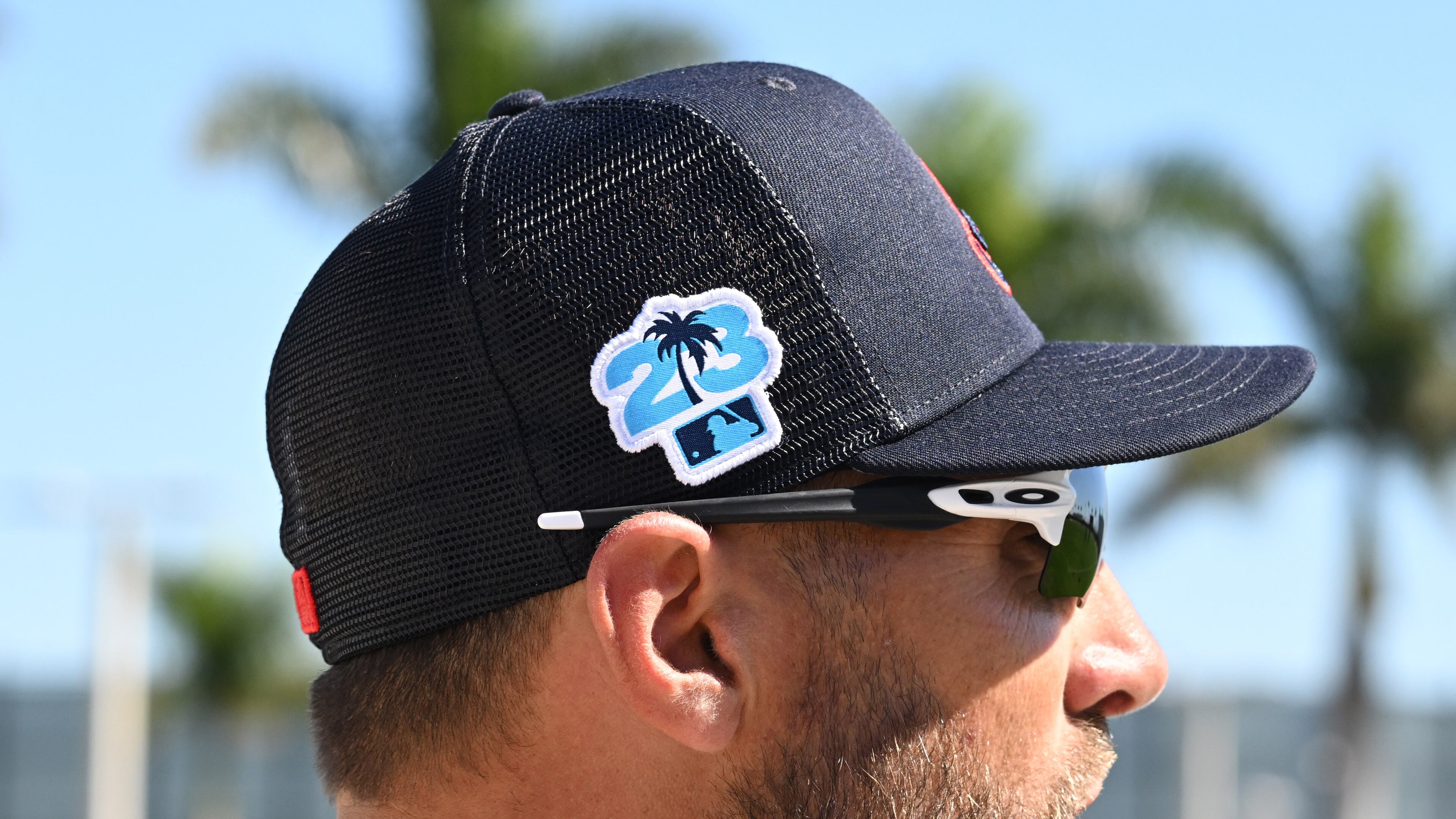 Kevin Pillar on the first day that Braves pitchers and catchers reported to spring training at CoolToday Park, Monday, Feb. 13, 2023, in North Port, Fla.. (Hyosub Shin / Hyosub.Shin@ajc.com)