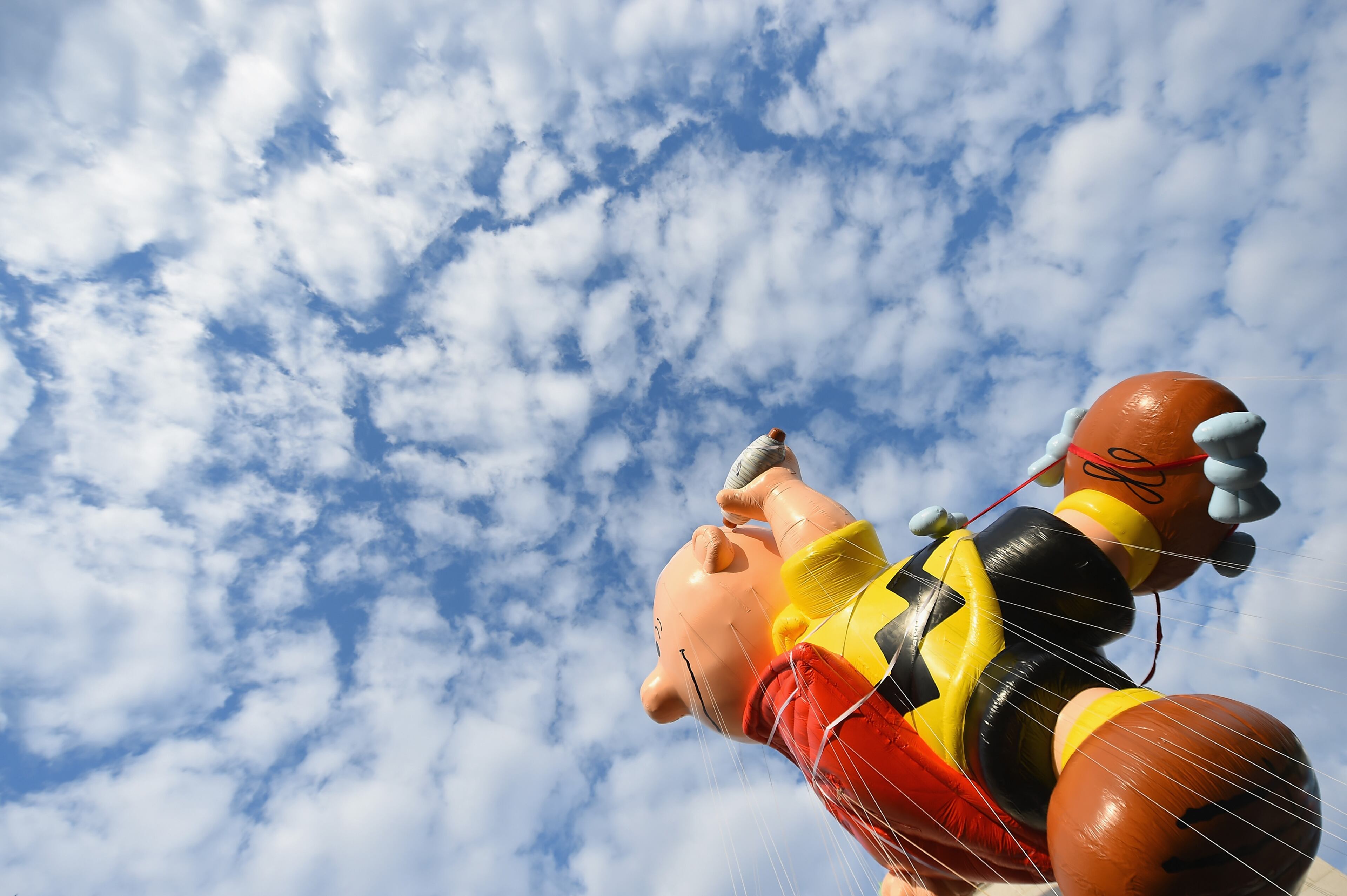 NEW YORK, NY - NOVEMBER 24: A Charlie Brown balloon is seen at the 90th Annual Macy's Thanksgiving Day Parade on November 24, 2016 in New York City. (Photo by Michael Loccisano/Getty Images)