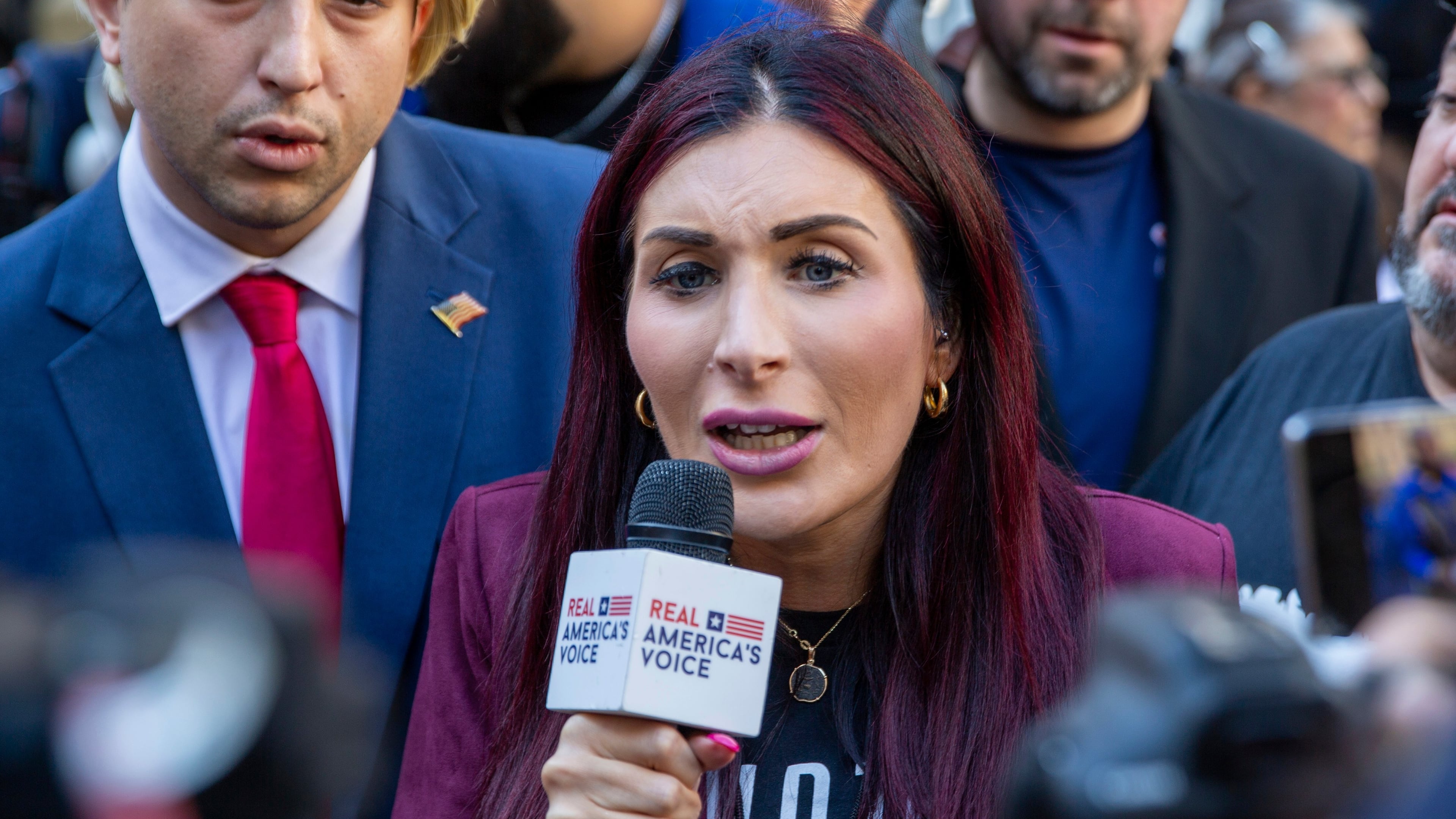 FILE - Right-wing activist Laura Loomer, April 15, 2024, in New York. (AP Photo/Ted Shaffrey, File)