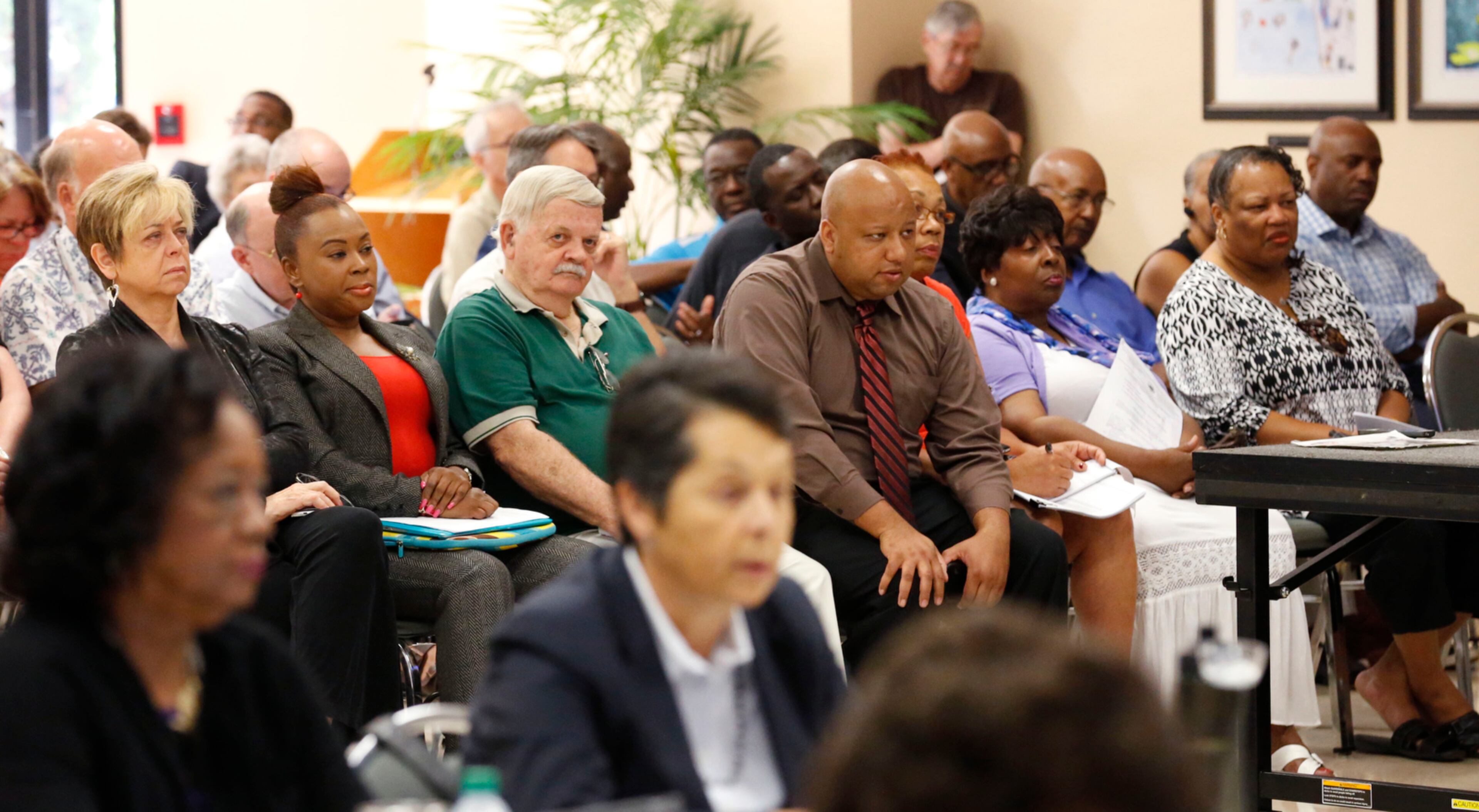 PUBLIC COMMENT DENIAL--Aug. 4, 2015 - Decatur - A sizable crowd was present but not allowed to speak. The vote came after the commission denied allowing comments from the public on the proposal. The DeKalb Commission approved spending more than $12 million for a $30 million soccer stadium and practice fields for Atlanta United FC. Team owner Arthur Blank is expected to hold a press conference after the vote. BOB ANDRES / BANDRES@AJC.COM