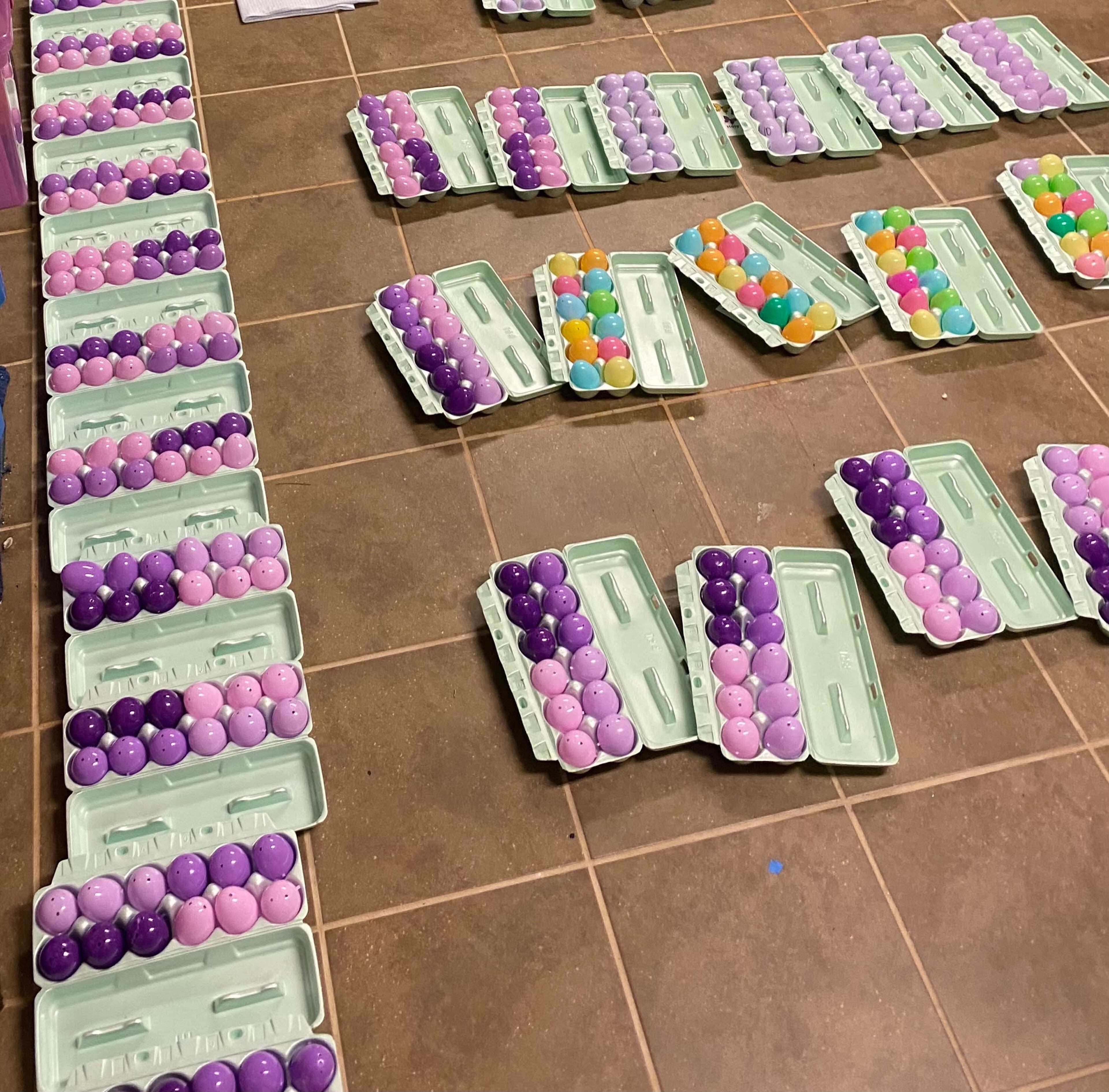 The Spady family created more than 60 Resurrection Easter Egg kits before distributing them to other families in the Lutheran Church of the Redeemer congregation.
Courtesy of Michelle Spady