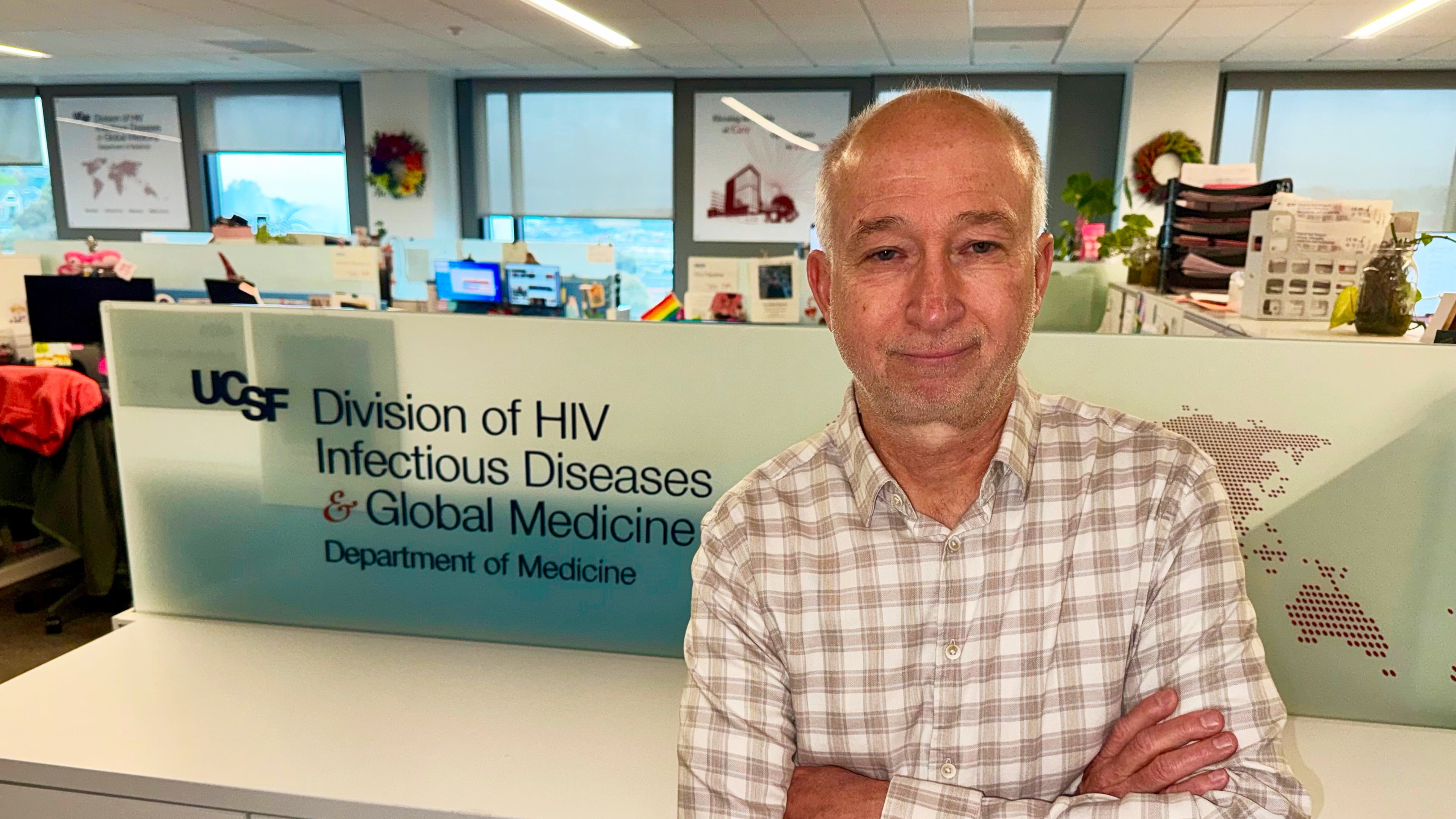 Dr. Steven Deeks at the UCSF Division of HIV Infectious Diseases and Global Medicine on May 5, 2026, in San Francisco. (AP photo/Haven Daley)