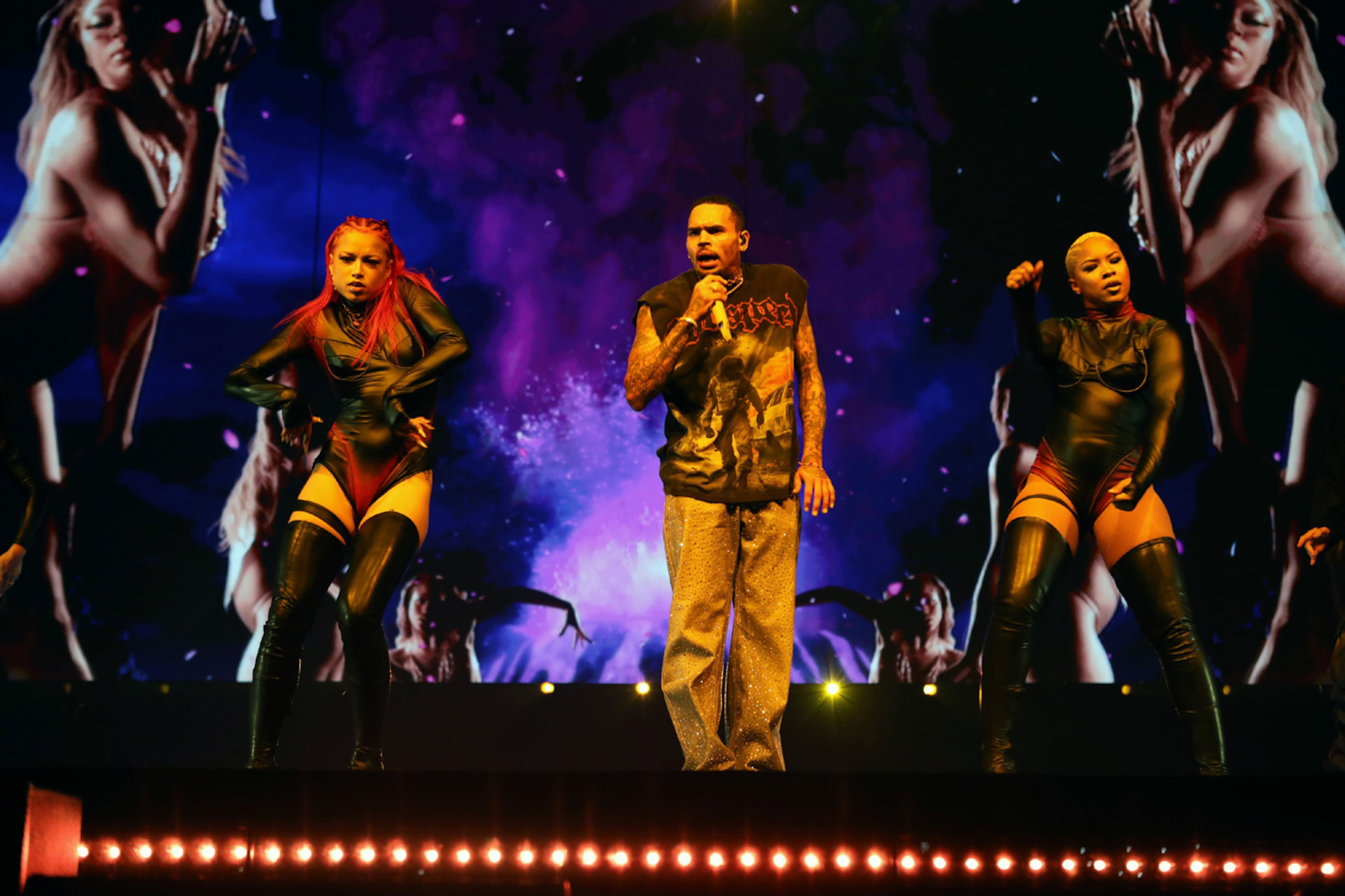 Chris Brown rocked a sold-out crowd at State Farm Arena on Friday, July 5, 2024, with openers Muni Long and Maeta.
Robb Cohen for the Atlanta Journal-Constitution