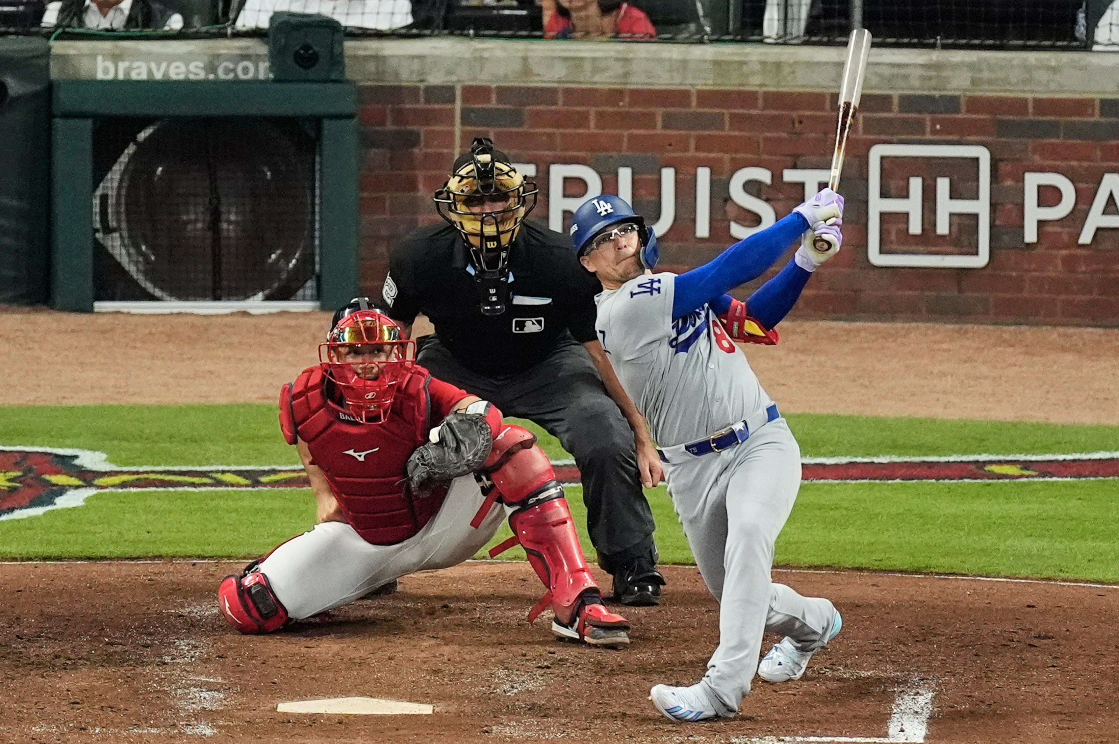 APTOPIX NLDS Dodgers Braves Baseball