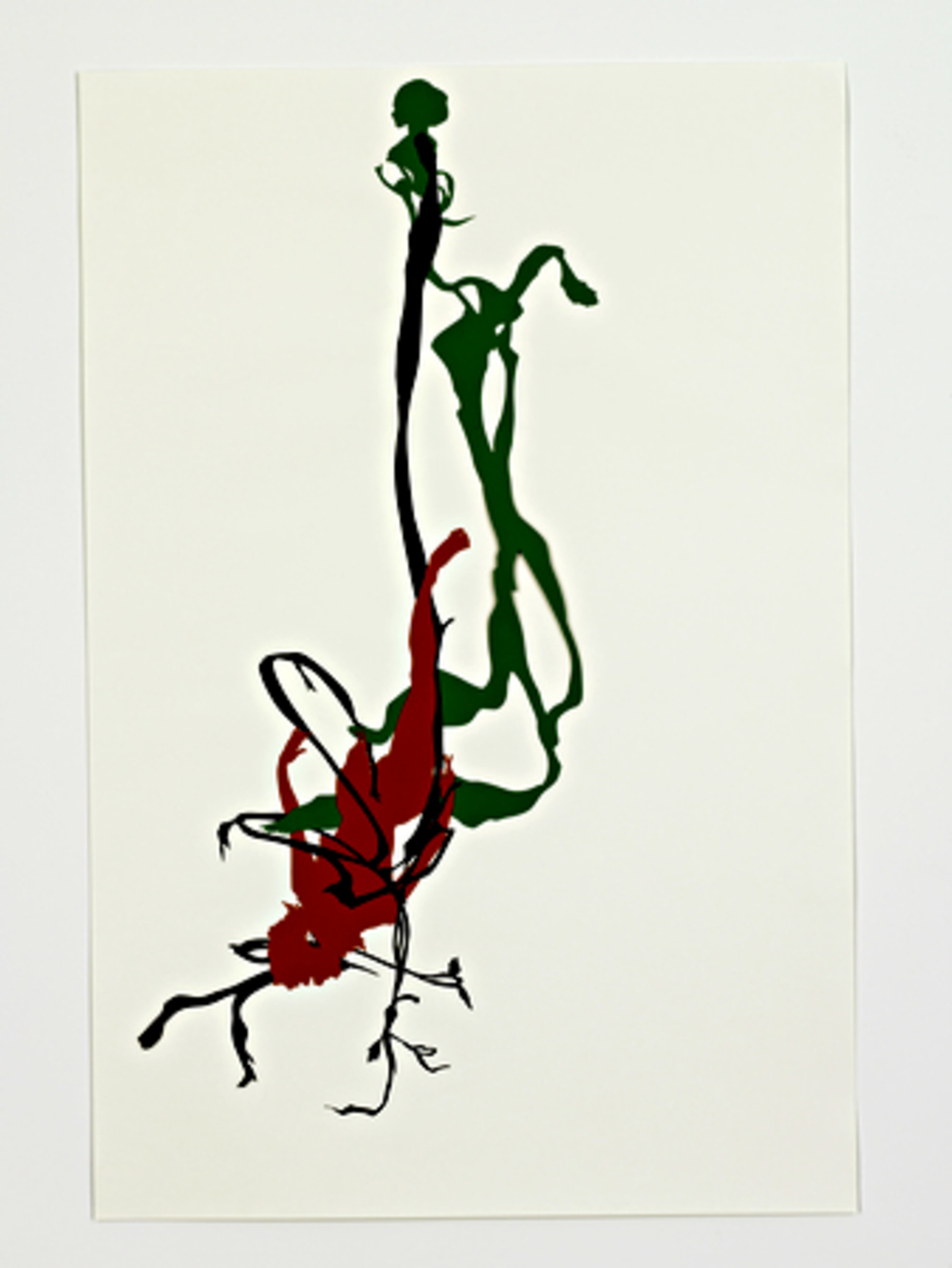 Each work in this series is inspired by the description of a racial incident recorded in the title: 'Bureau of Refugees: Mulatto hung by a grapevine rear road side between Tuscaloosa & Greensboro.'