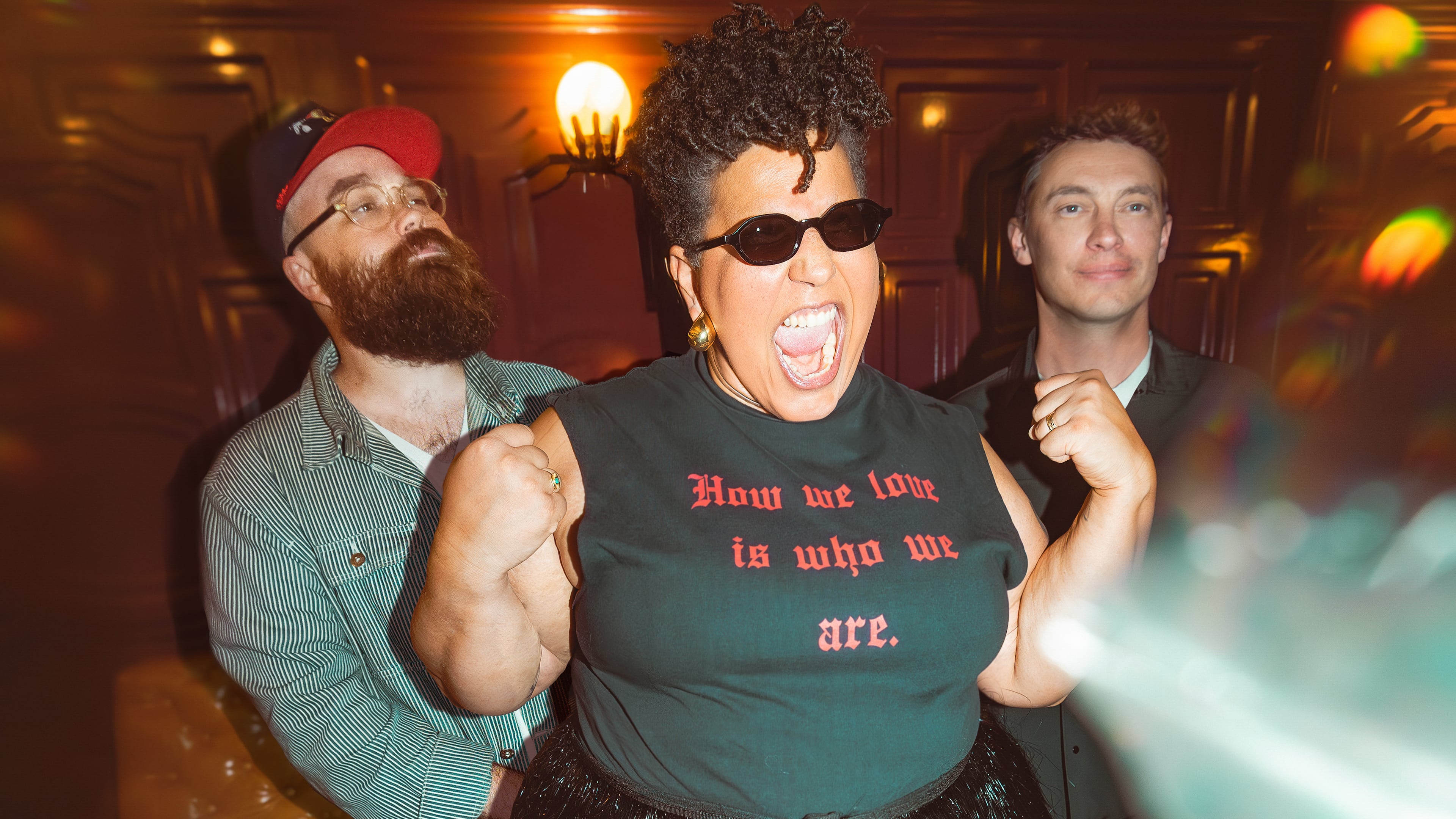 Alabama Shakes (from left, bassist Zac Cockrell and guitarists Brittany Howard and Heath Fogg) return to Atlanta on April 24 for a performance at Synovus Bank Amphitheater at Chastain Park. (Bobbi Rich)