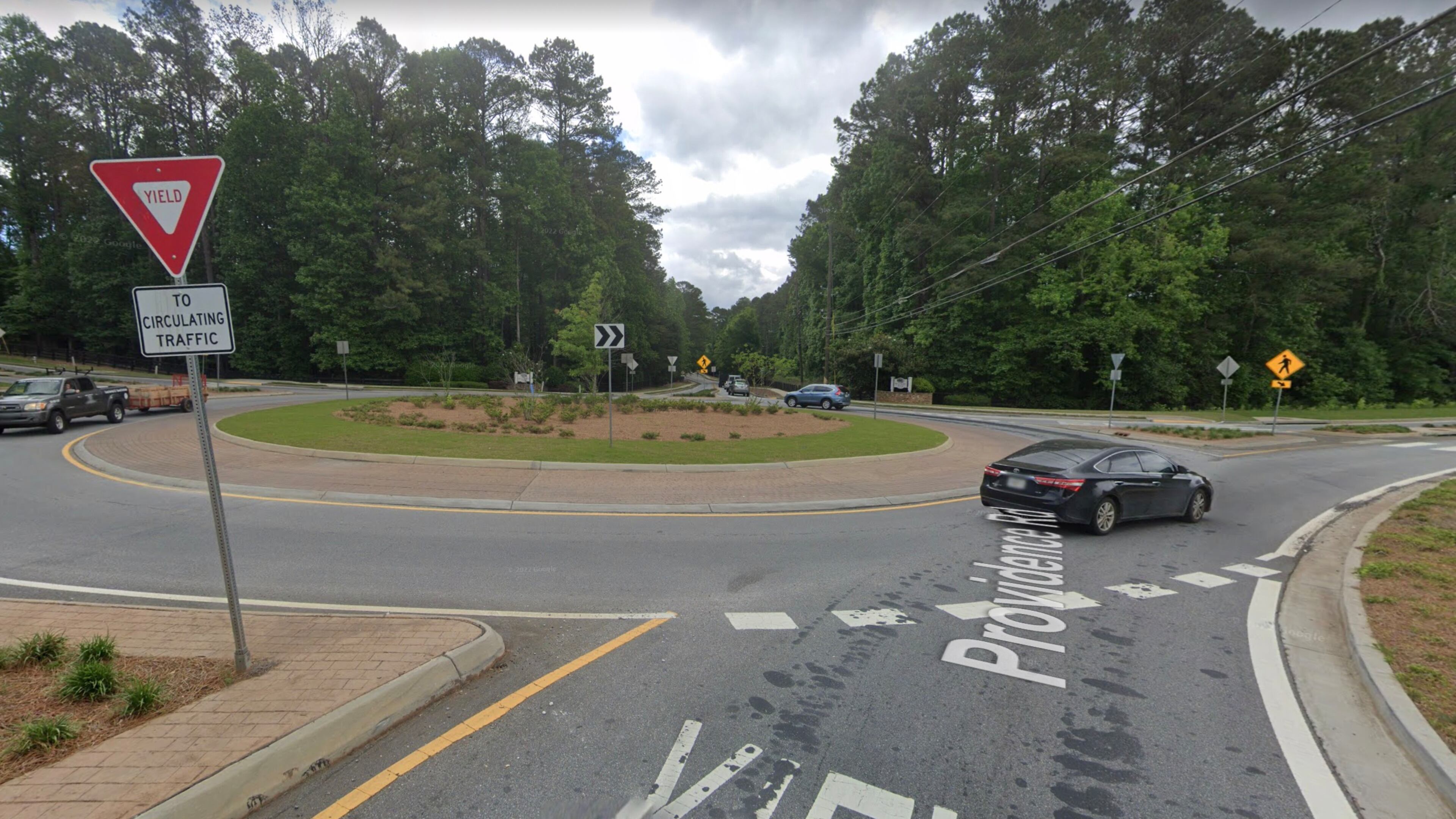 Milton recently approved the first “Adopt-a-Roundabout” agreement with Ashford Gardeners to make substantial improvements to the Freemanville-Providence roundabout at no cost to the city. GOOGLE MAPS