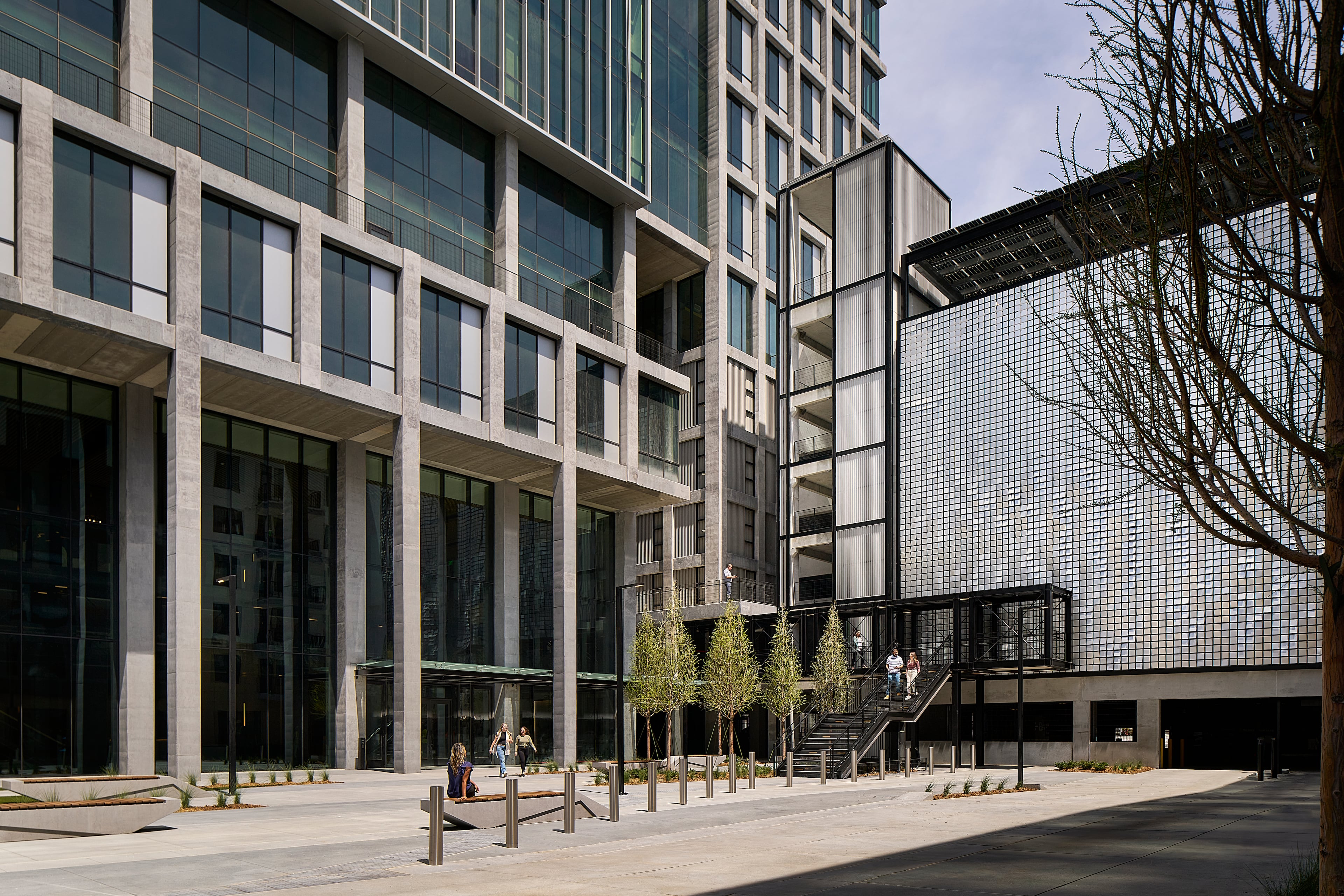 This is a photo of Science Square Labs, a newly completed building at a mixed-use development project near Georgia Tech's campus in Midtown.