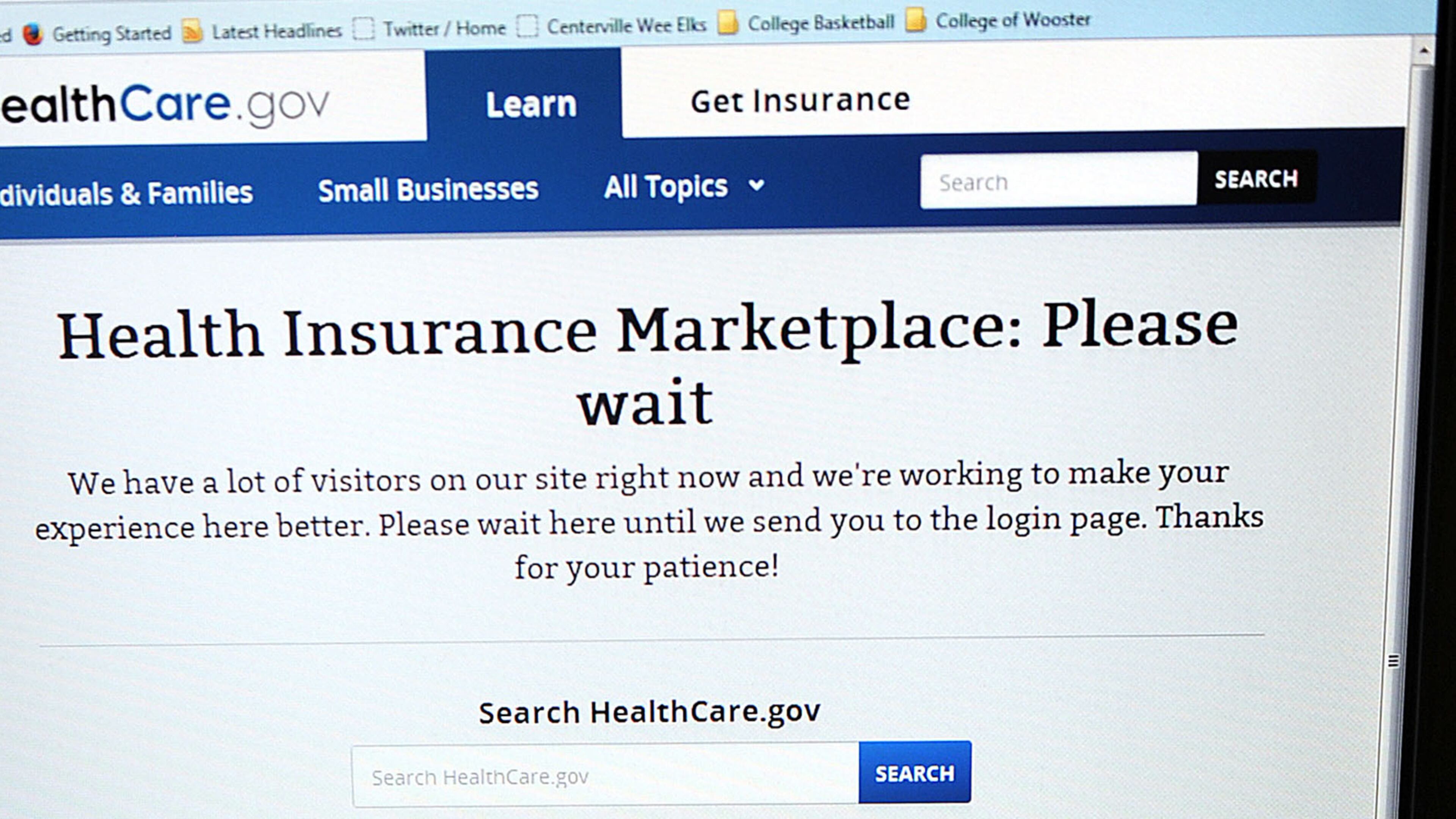 A number of issues have plagued the online launch of the government-run health insurance exchange website.