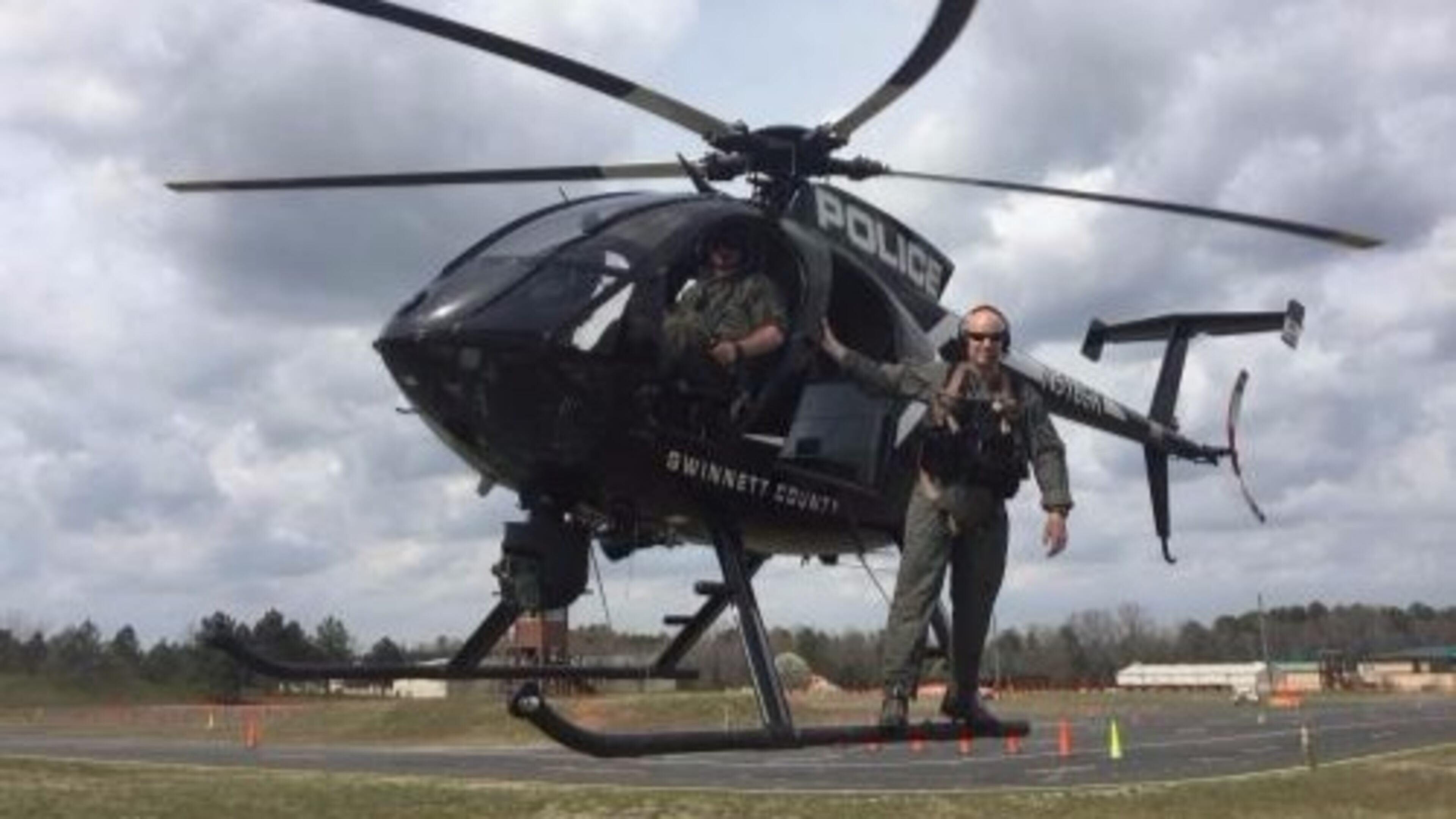 Cpl. Michael Duncan had to be extricated from the wreckage of Air 1 after it went down at Briscoe Field.