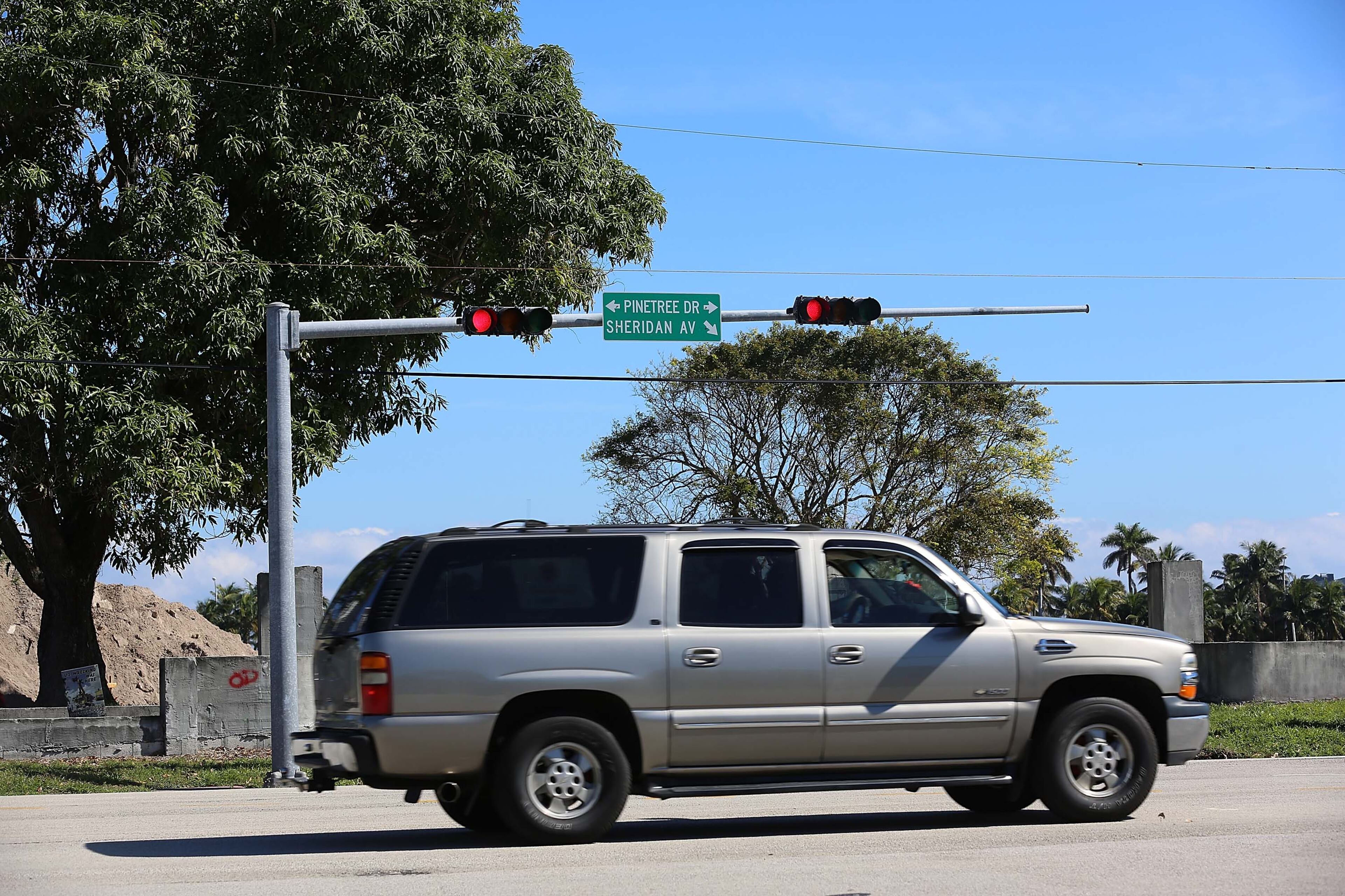 MIAMI BEACH, FL - JANUARY 23: A view of Pine Tree Drive where Justin Bieber was road racing and subsequently arrested is seen on January 23, 2014 in Miami Beach, Florida. Justin Bieber was charged with drunken driving, resisting arrest and driving without a valid license after Miami Beach Police found the pop star street racing on Thursday morning. (Photo by Aaron Davidson/Getty Images)