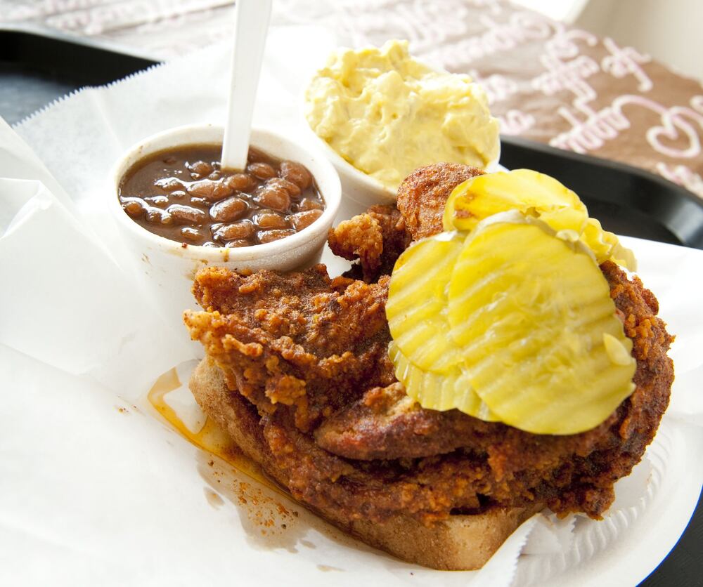 THE Princes Hot Chicken, which I would commit unpardonable crimes to have in my hands right now. (Courtesy of the Tennessee Department of Tourist Development)