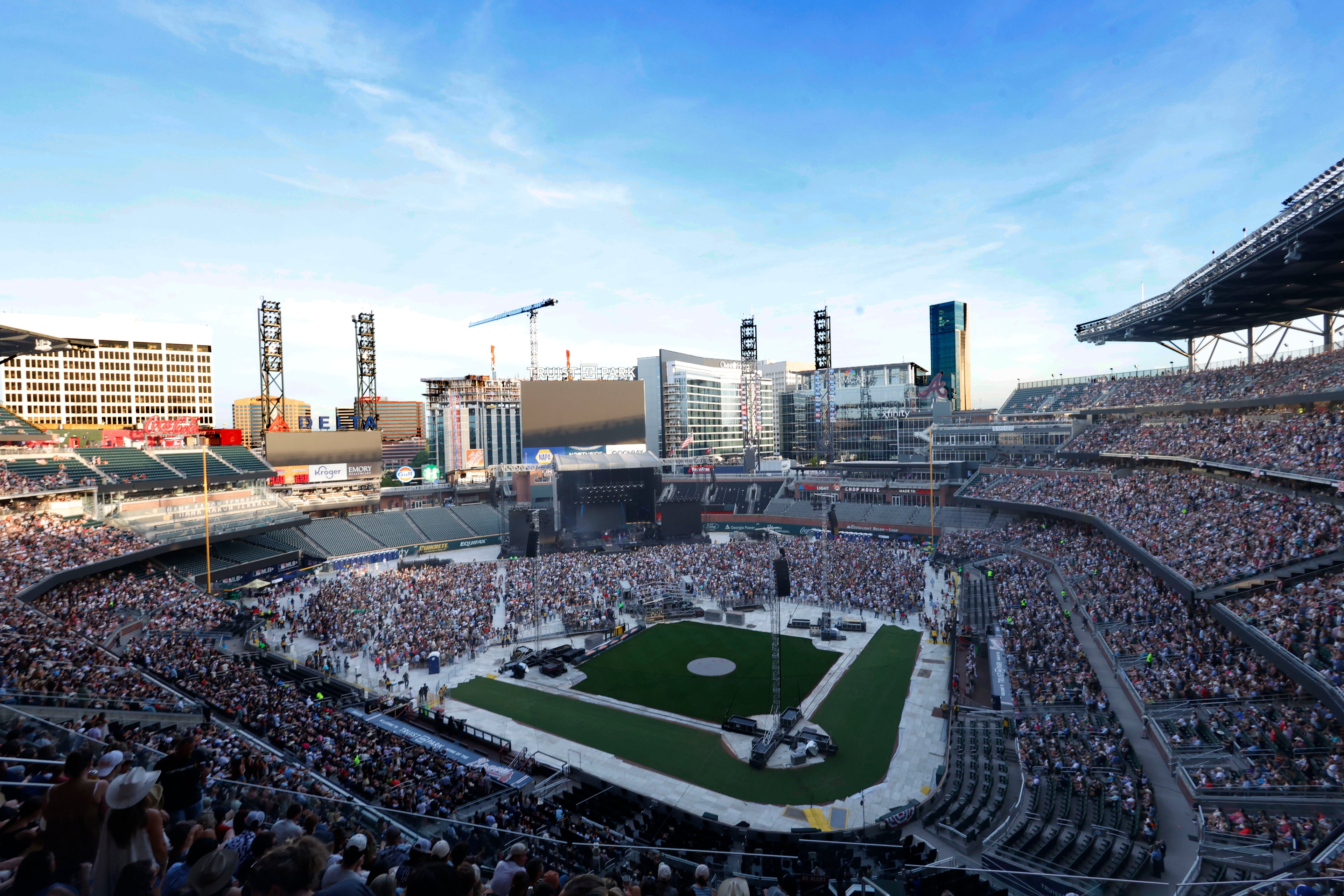 June 13, 2026 - Atlanta, GA: Overview of the scene at the Braves Country Fest, an inaugural, a first of its kind celebration of Braves baseball and country music, headlined by Cody Johnson, Ella Langley, ERNEST, and Mackenzie Carpenter inside Truist Park Saturday. (Akili-Casundria Ramsess/For the AJC)