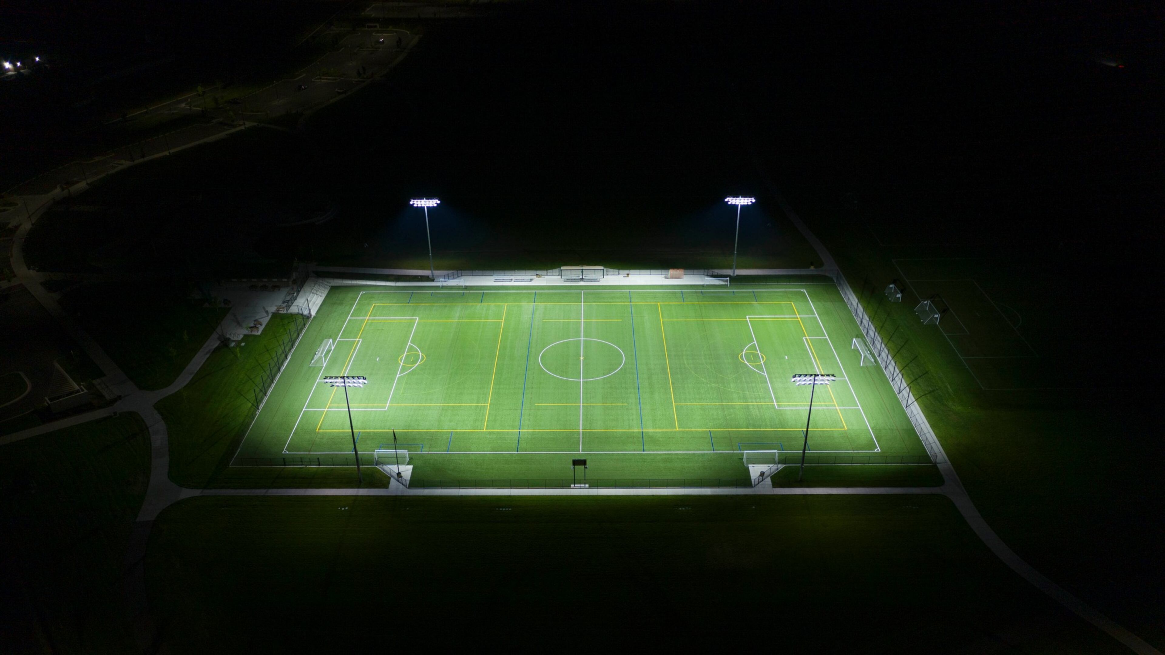 Johns Creek recently approved a contract for the installation of lighting at the Newtown Park Lacrosse Field, 3150 Old Alabama Road. (Courtesy Musco Sports Lighting)