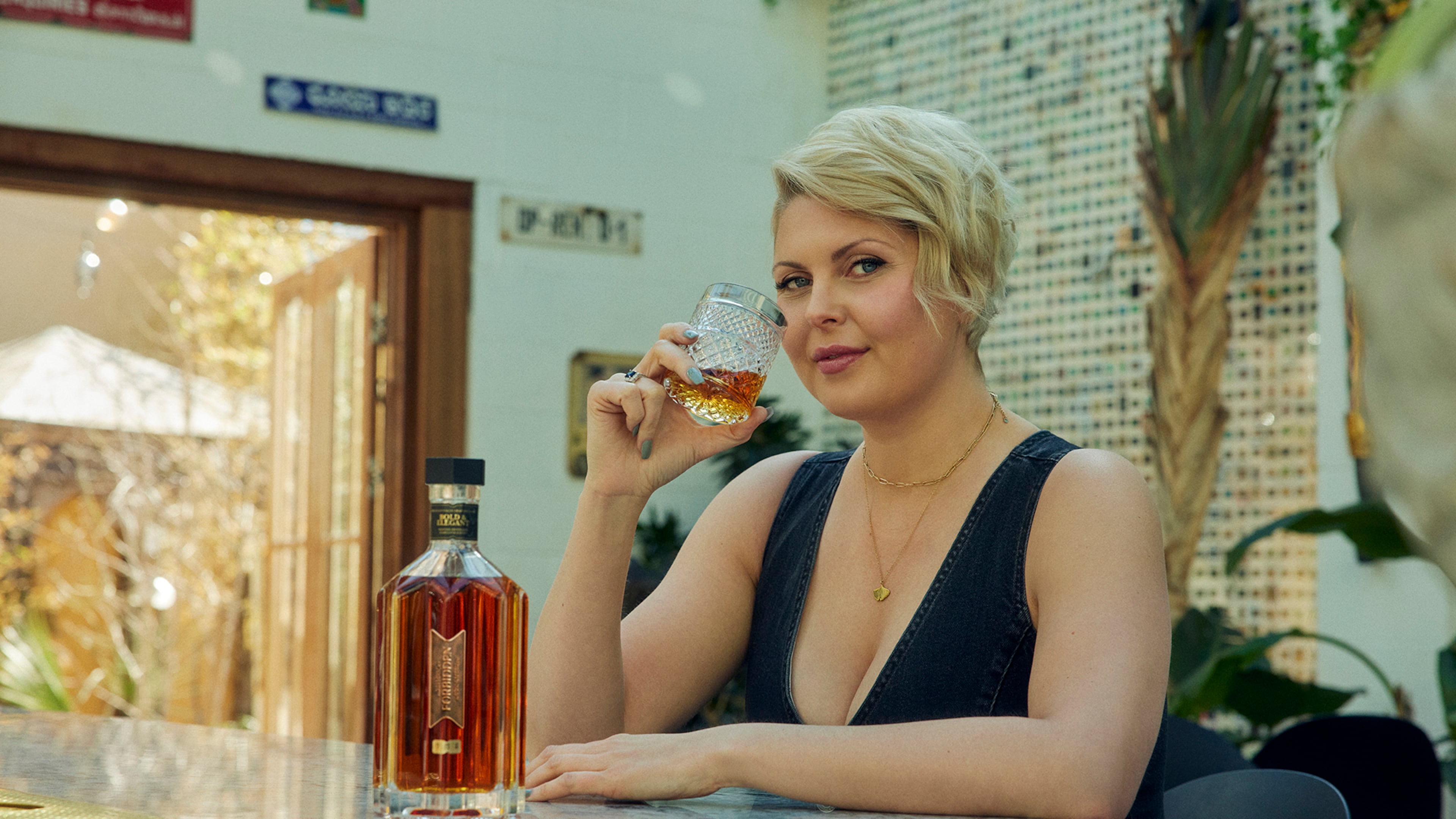 Marianne Eaves is Kentucky's first female master distiller since Prohibition. Her bourbon, dubbed Forbidden, debuted in mid-May. Courtesy of Forbidden Bourbon