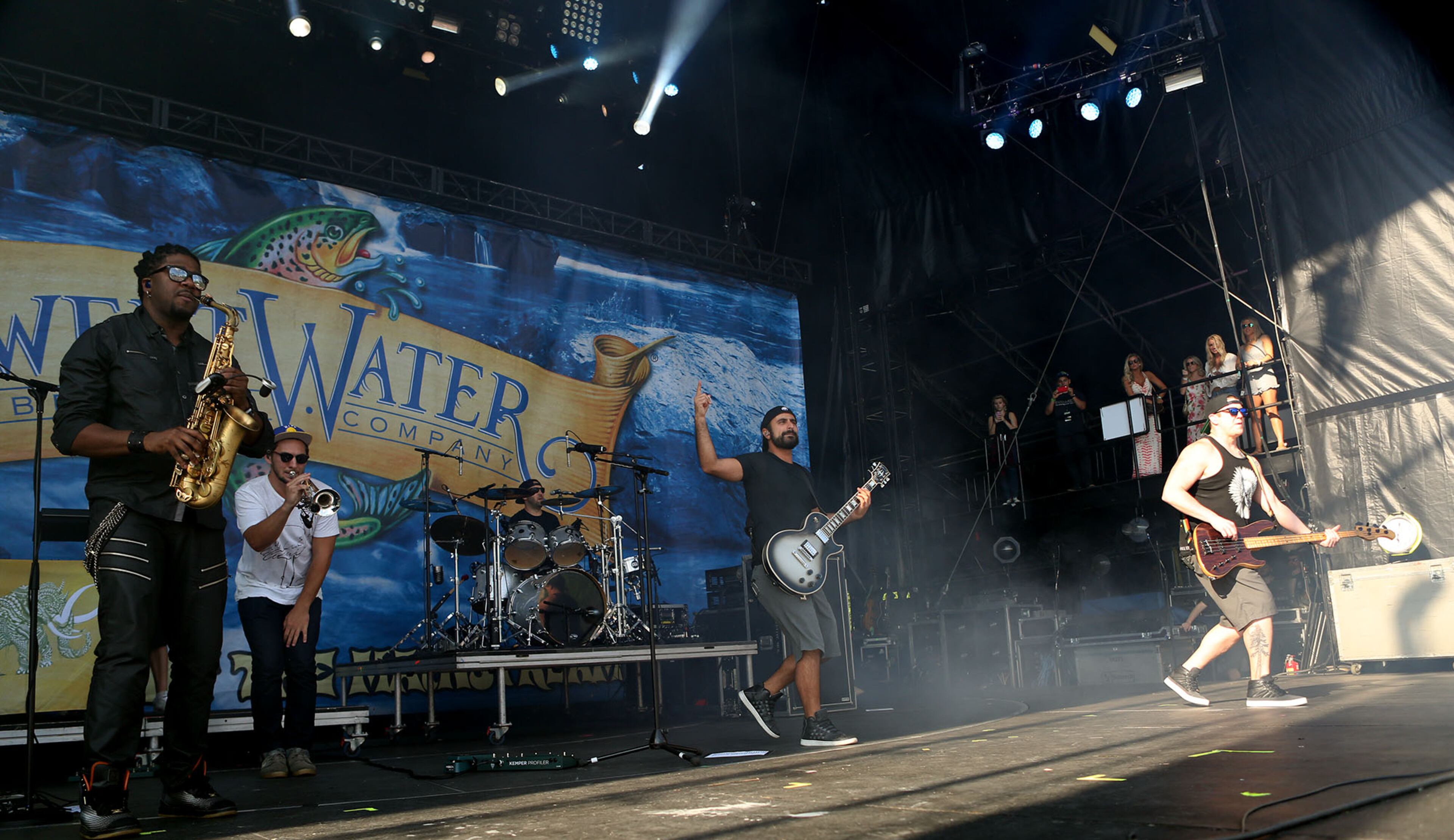 The Rebellions, a roots reggae music band formed in Santa Barbara, Calif., perform Saturday, April 23, 2016 at Centennial Olympic Park in Atlanta, Ga. (Akili-Casundria Ramsess/Special to the AJC)