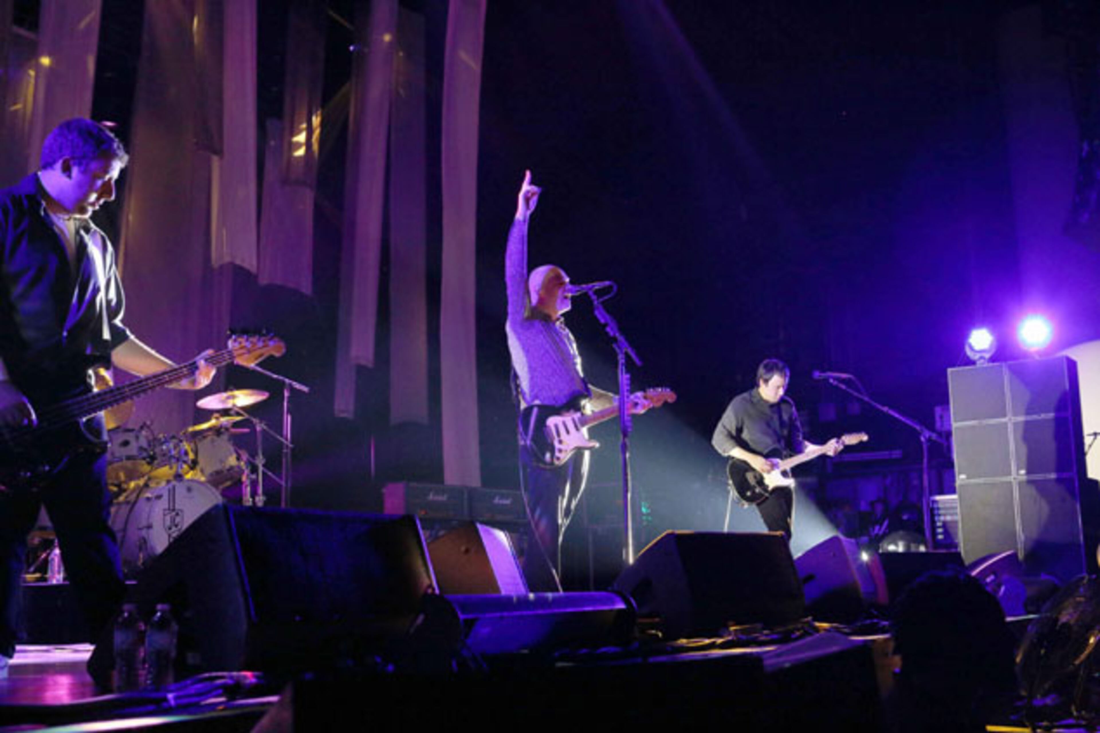 The Pumpkins rock out on "Bullet With Butterfly Wings." The Smashing Pumpkins and Marilyn Manson teamed up for the "End Times Tour", as they rocked Aaron's Amphitheatre at Lakewood in Atlanta on Saturday night, July 25, 2015. Robb D. Cohen / RobbsPhotos.com