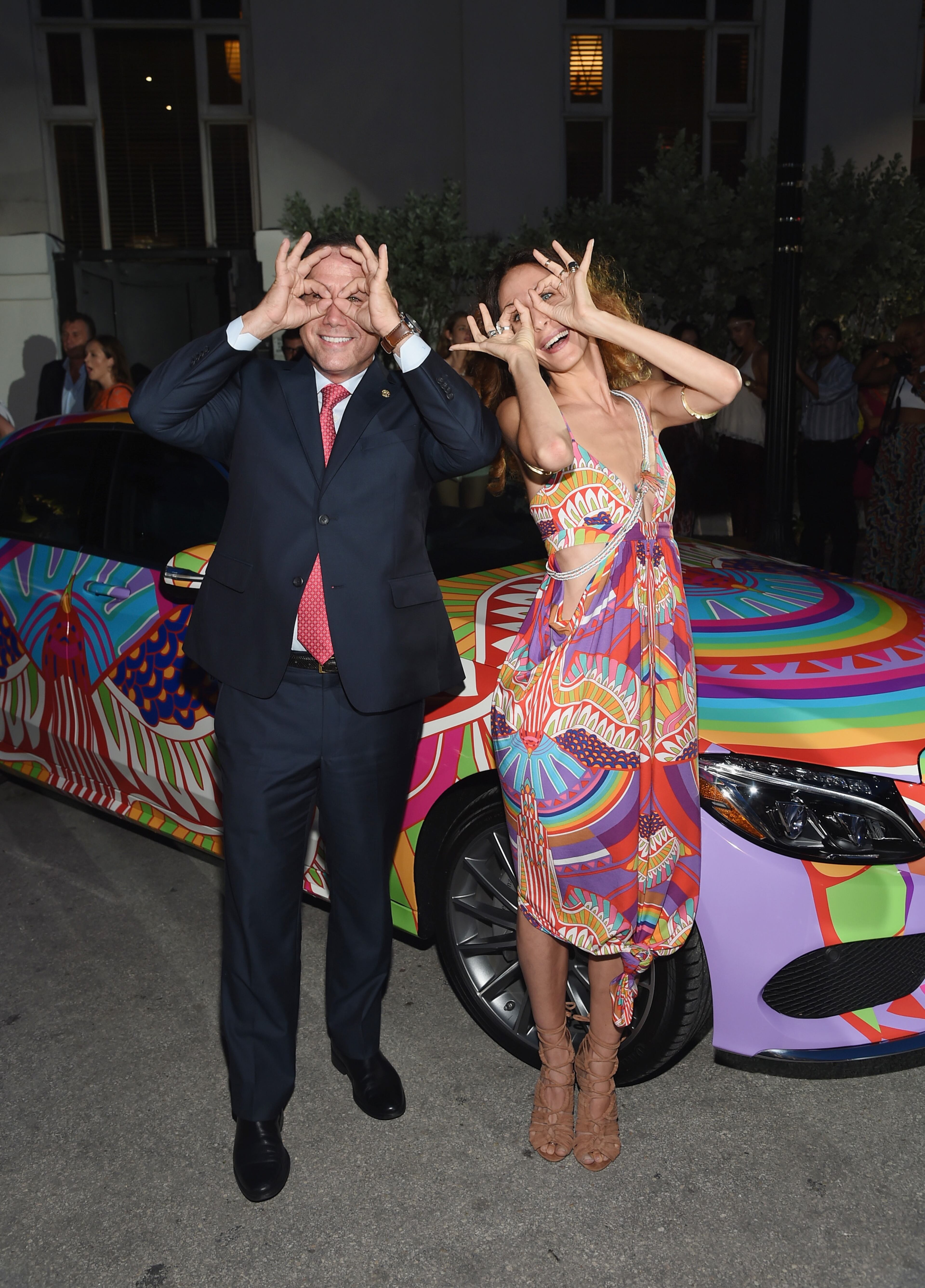 MIAMI BEACH, FL - JULY 17: Miami Beach Mayor Philip Levine and Designer Mara Hoffman attend Mercedes-Benz Fashion Week Swim 2015 at The Raleigh on July 17, 2014 in Miami Beach, Florida. (Photo by Mike Coppola/Getty Images for Mercedes-Benz)