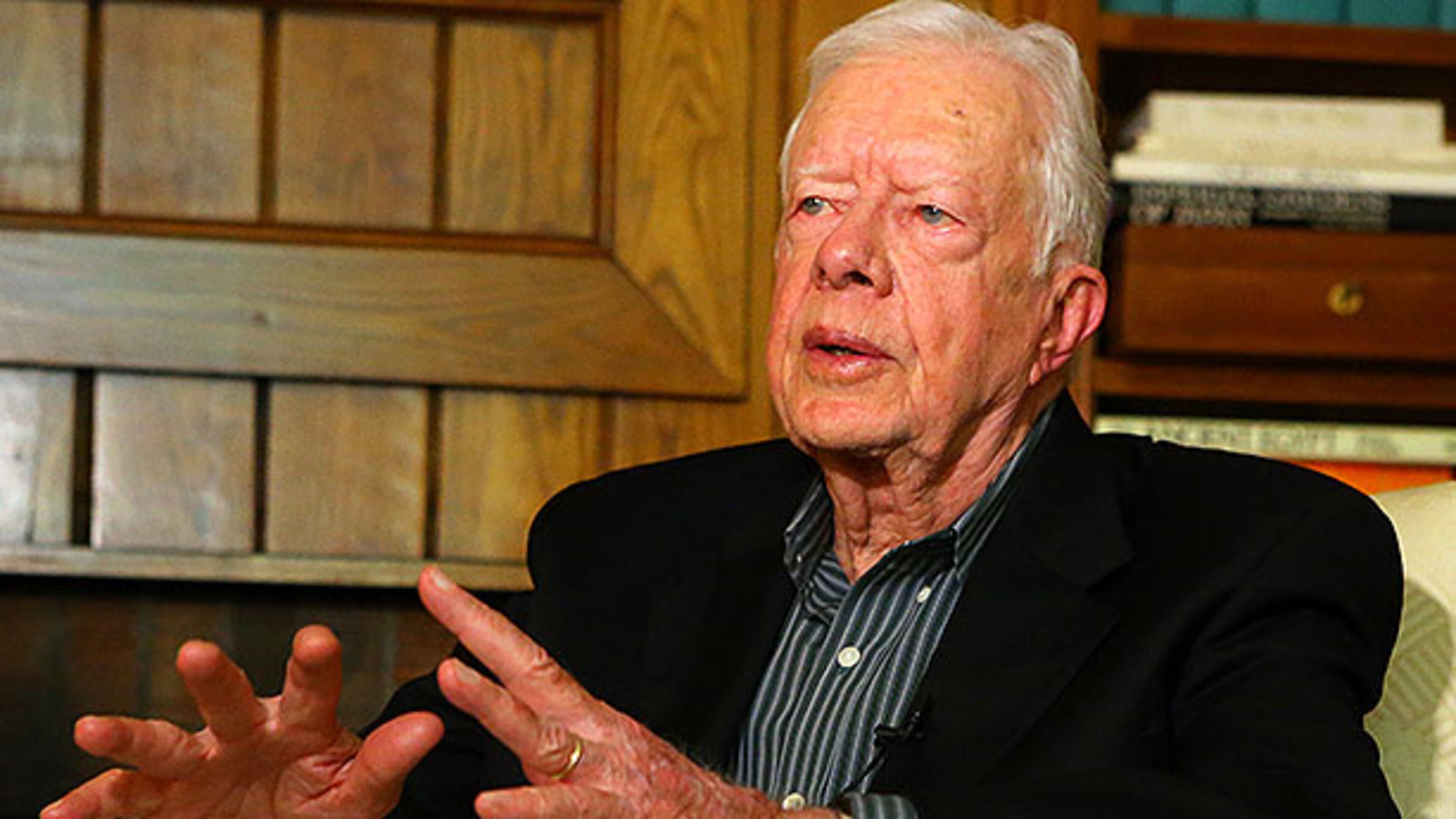 Former President Jimmy Carter. CURTIS COMPTON / CCOMPTON@AJC.COM Former President Jimmy Carter in a 2014 interview. Curtis Compton, ccompton@ajc.com