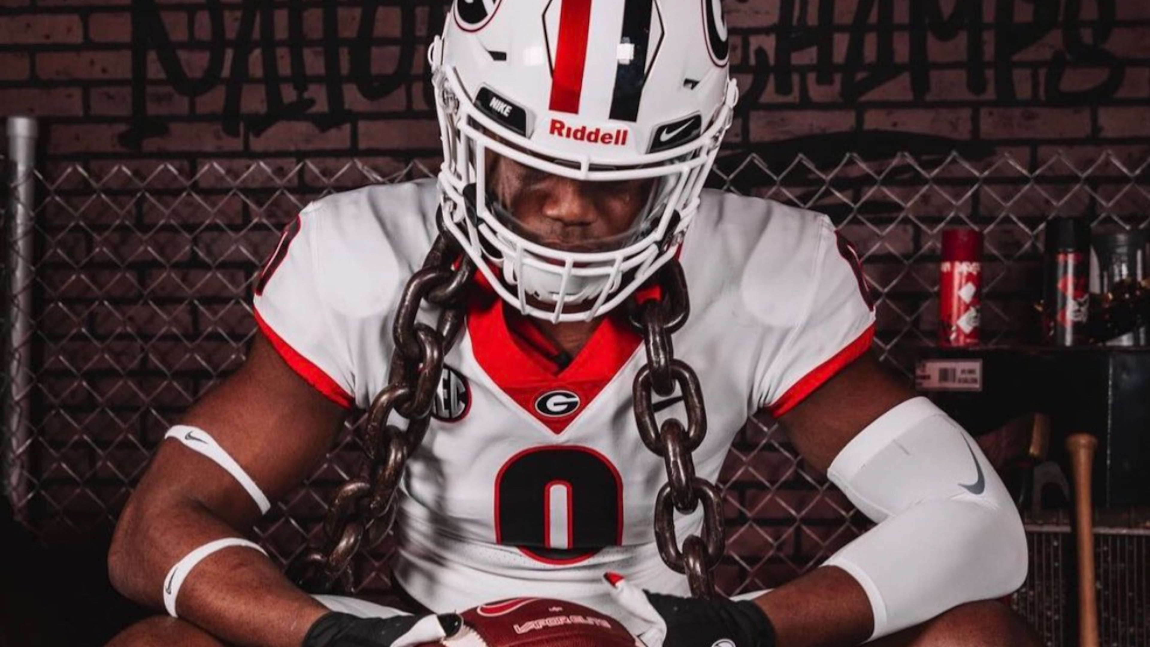 Four-star New Jersey defensive end prospect Darren Ikinnagbon committed to Georgia on Saturday, April 13, 2024, at G-Day. (Courtesy photo)