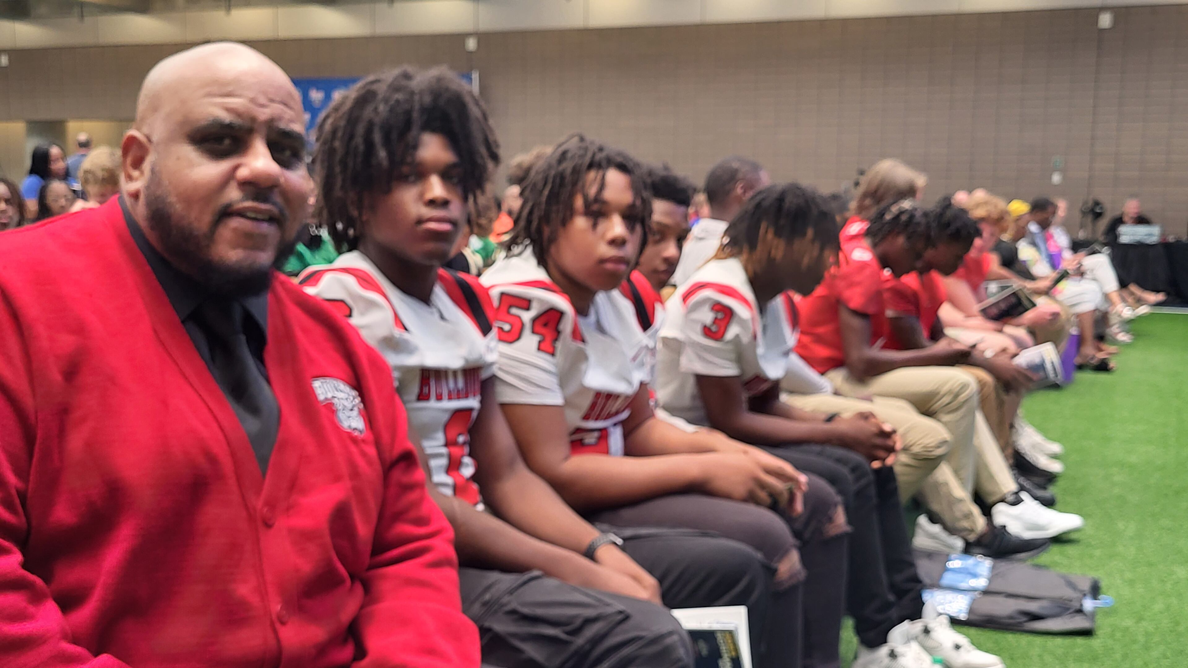 Rodney Hackney, shown with the Tri-Cities football team in 2023, was hired as the coach at Pebblebrook. His hire was approved Tuesday. (Courtesy of Sam Crenshaw)