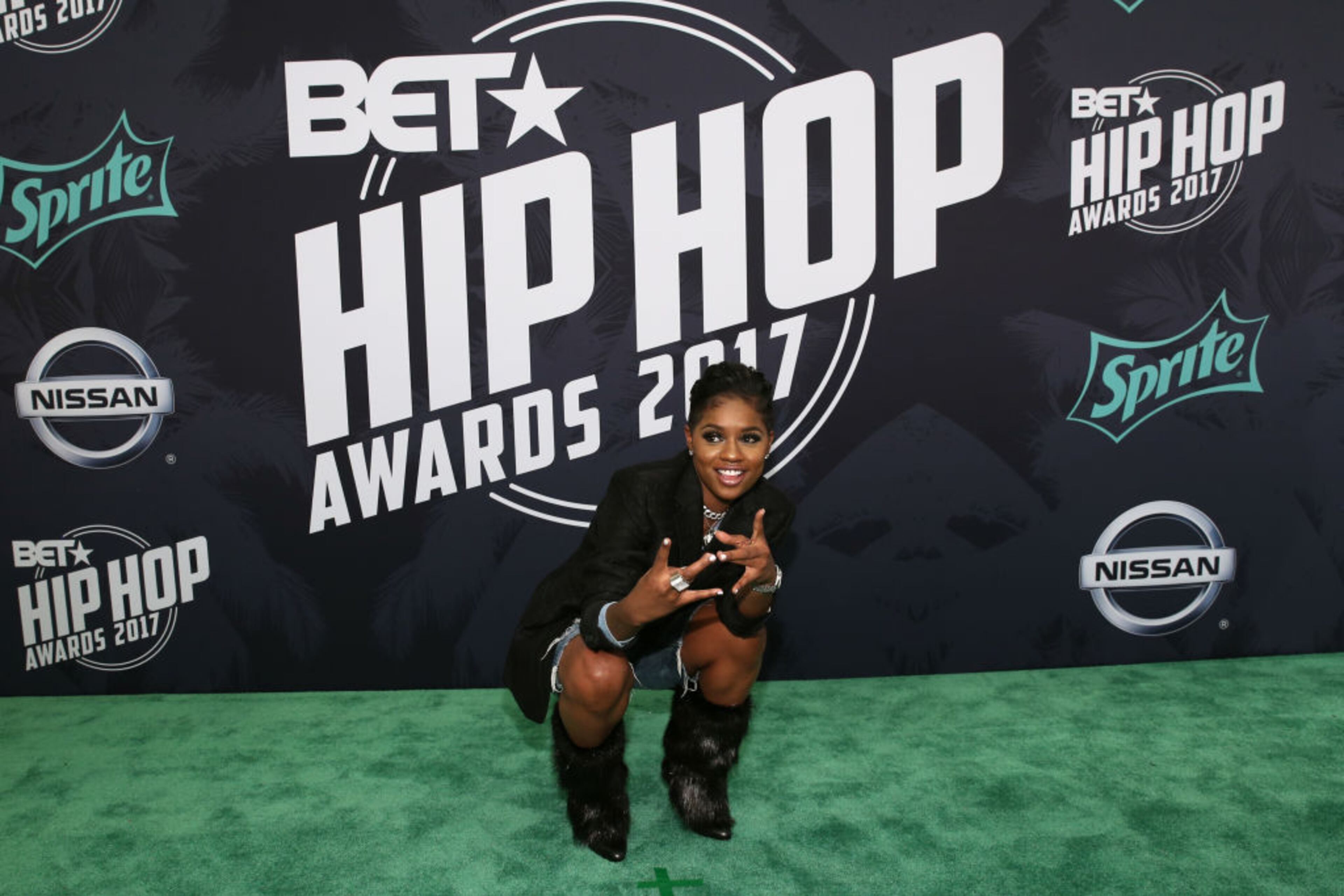 MIAMI BEACH, FL - OCTOBER 06: Actress Bre-Z attends the BET Hip Hop Awards 2017 at The Fillmore Miami Beach at the Jackie Gleason Theater on October 6, 2017 in Miami Beach, Florida. (Photo by Bennett Raglin/Getty Images for BET )