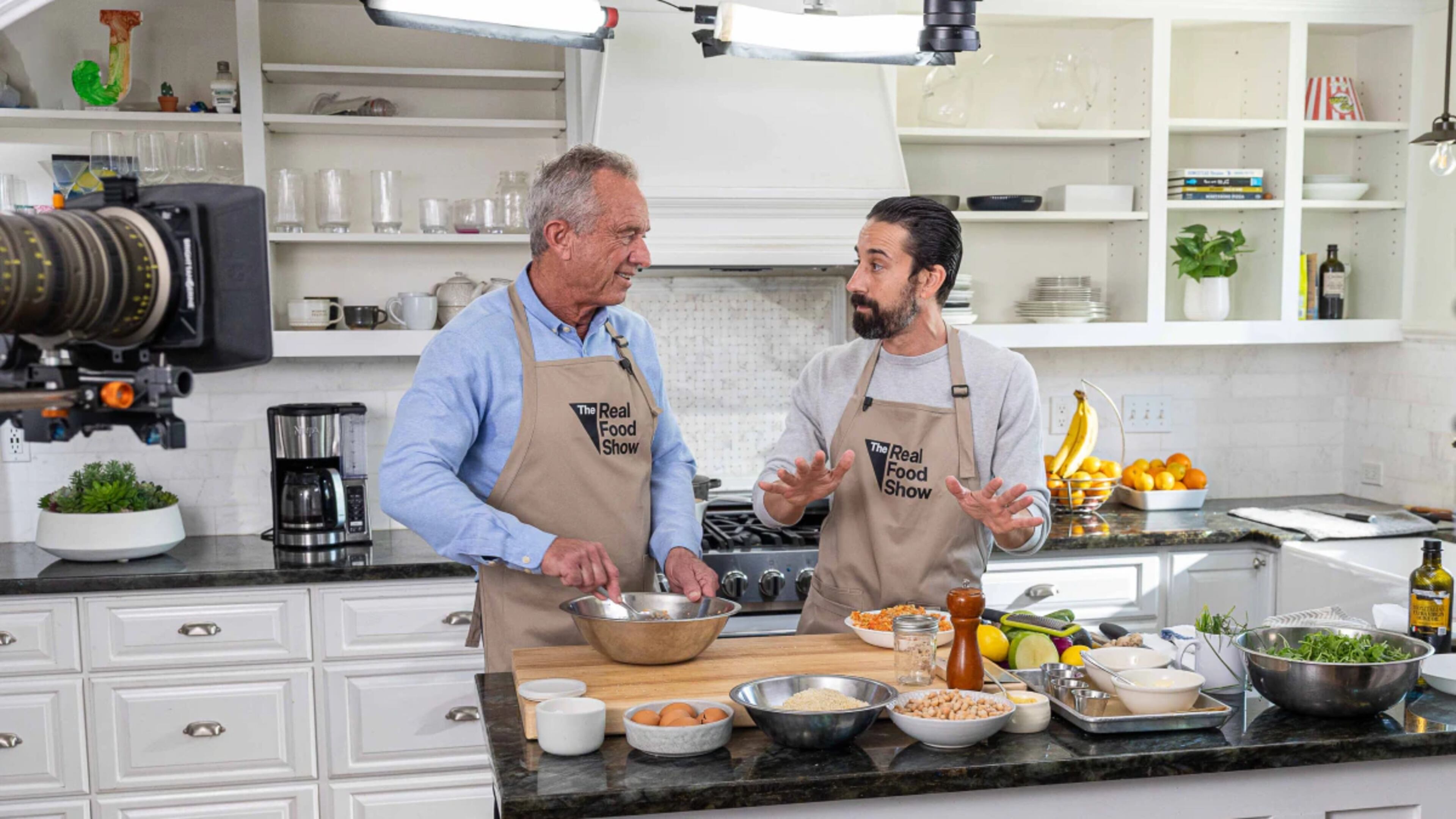 HHS Secretary Robert F. Kennedy Jr. has launched "The Real Food Show," where he visits chefs around the U.S. to learn how to make healthy and affordable recipes. (Courtesy of the U.S. Department of Health & Human Services' website)
