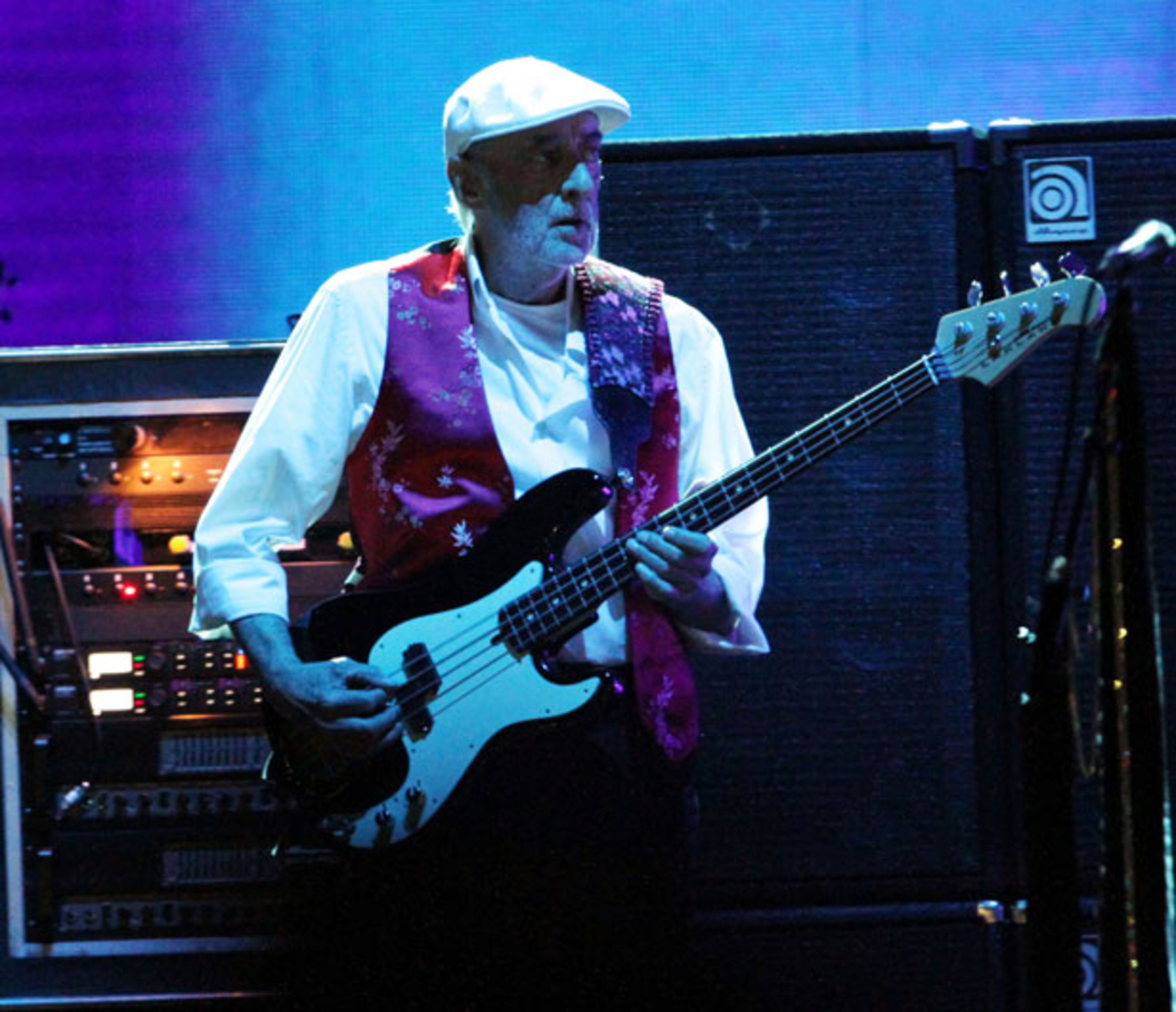 John McVie performs during Fleetwood Mac's On With the Show tour stop at a sold-out Philips Arena in Atlanta Wednesday, Dec. 17, 2014. Robb D. Cohen/RobbsPhotos.com