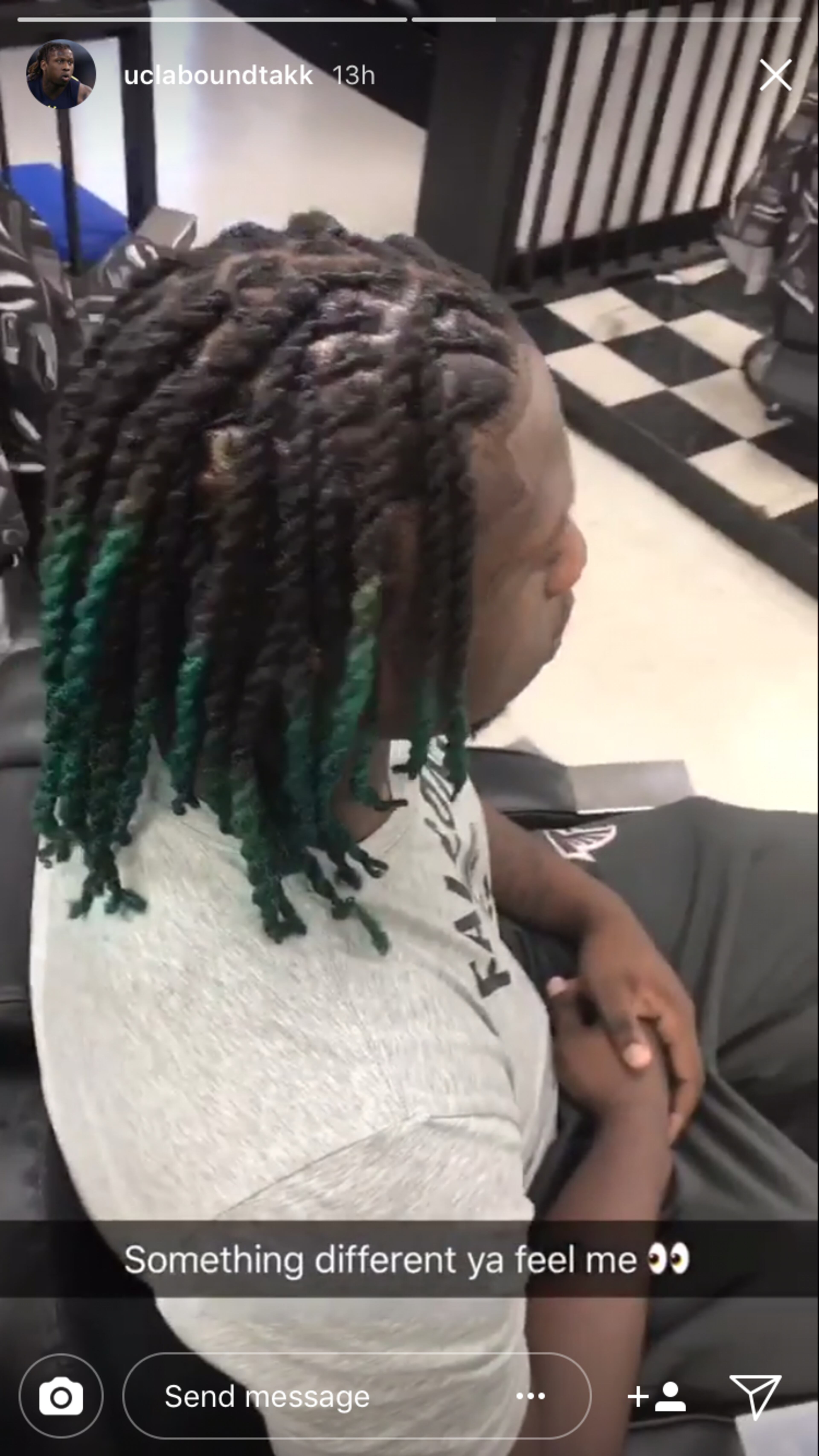Atlanta Falcons pass rusher Takk McKinley posted a video of his new hair on Tuesday night.