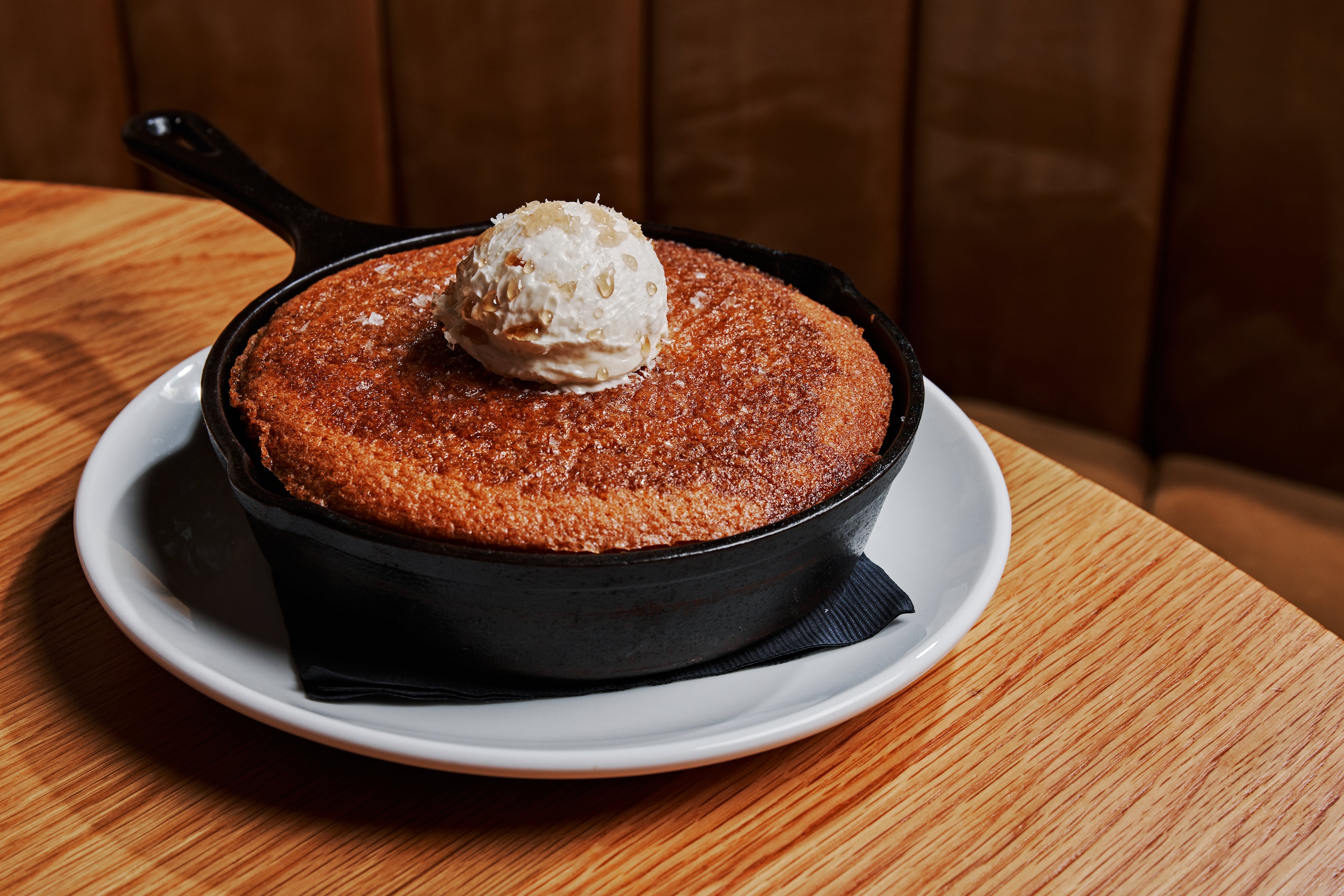 M's Cornbread from Marcus Bar & Grille is a popular menu item. (Courtesy of Andrew Thomas Lee)