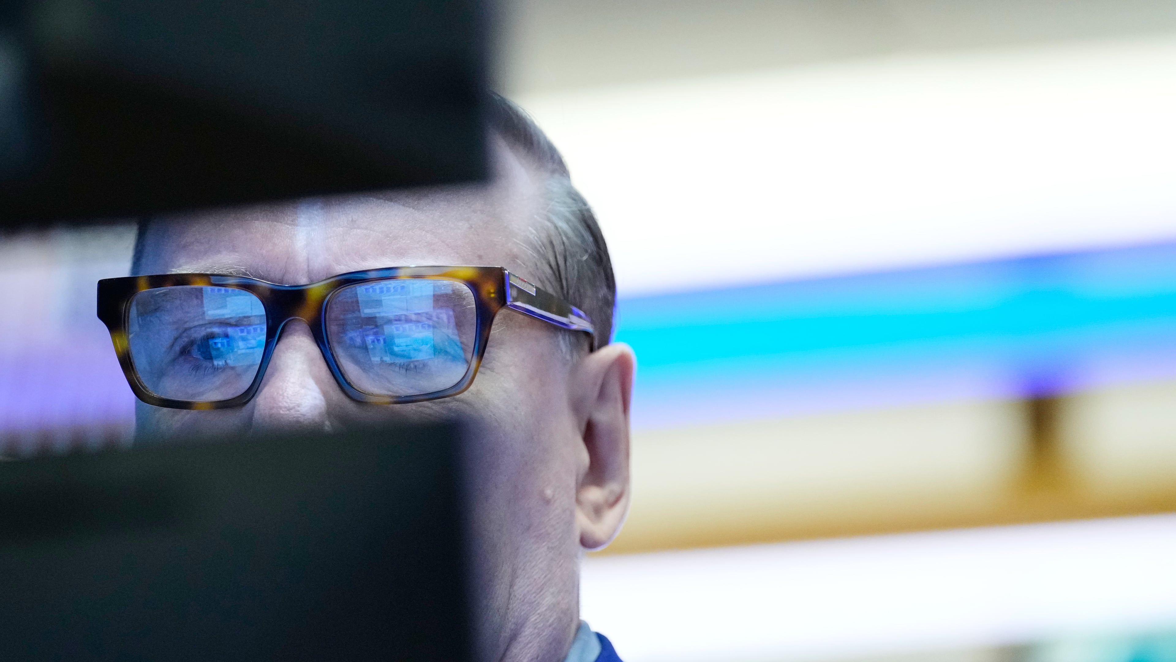 Patrick King works on the floor at the New York Stock Exchange in New York, Monday, Sept. 14, 2026. (AP Photo/Seth Wenig)