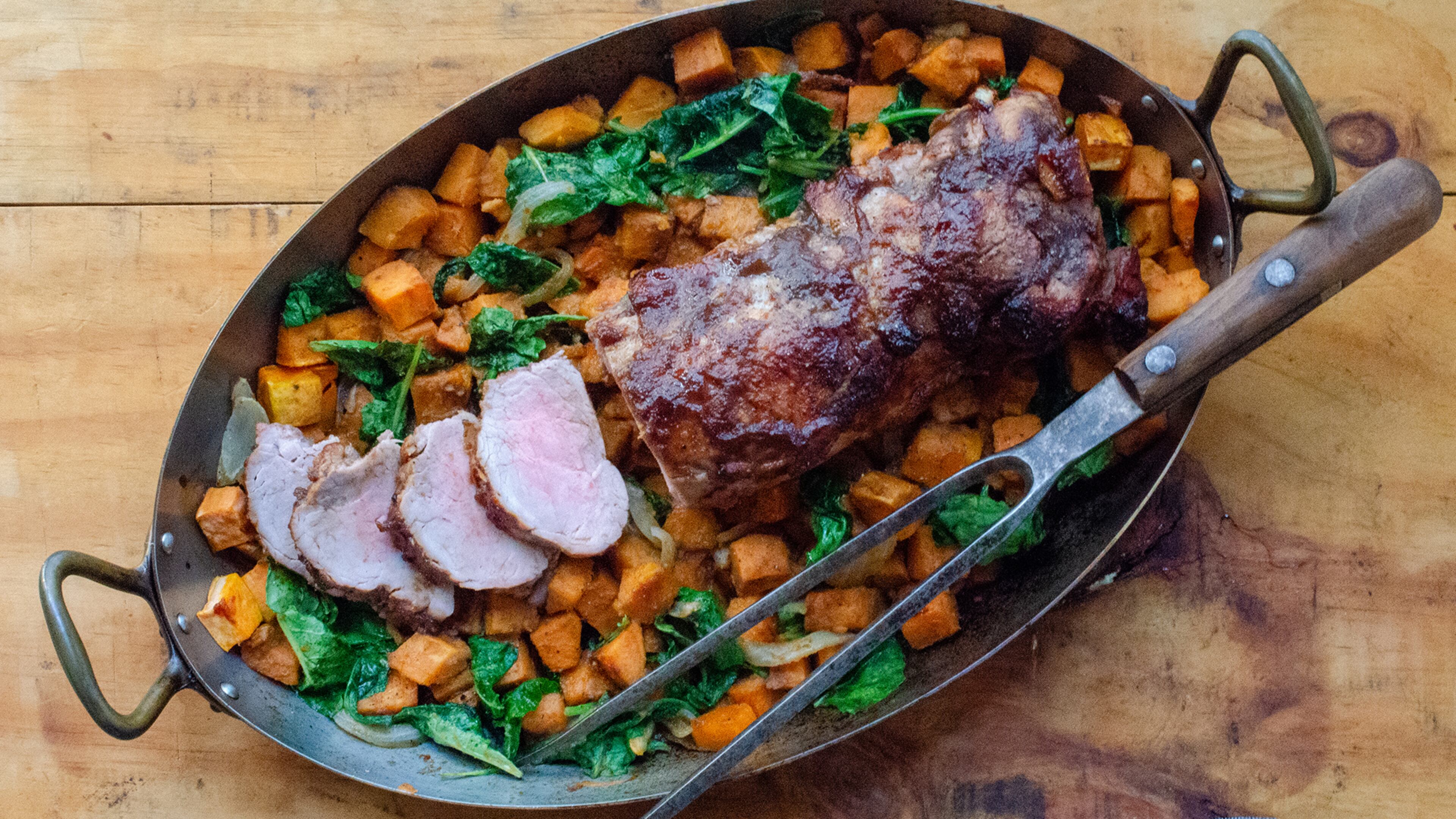 Pork Tenderloin with Apple Butter. (Virginia Willis for The Atlanta Journal-Constitution)