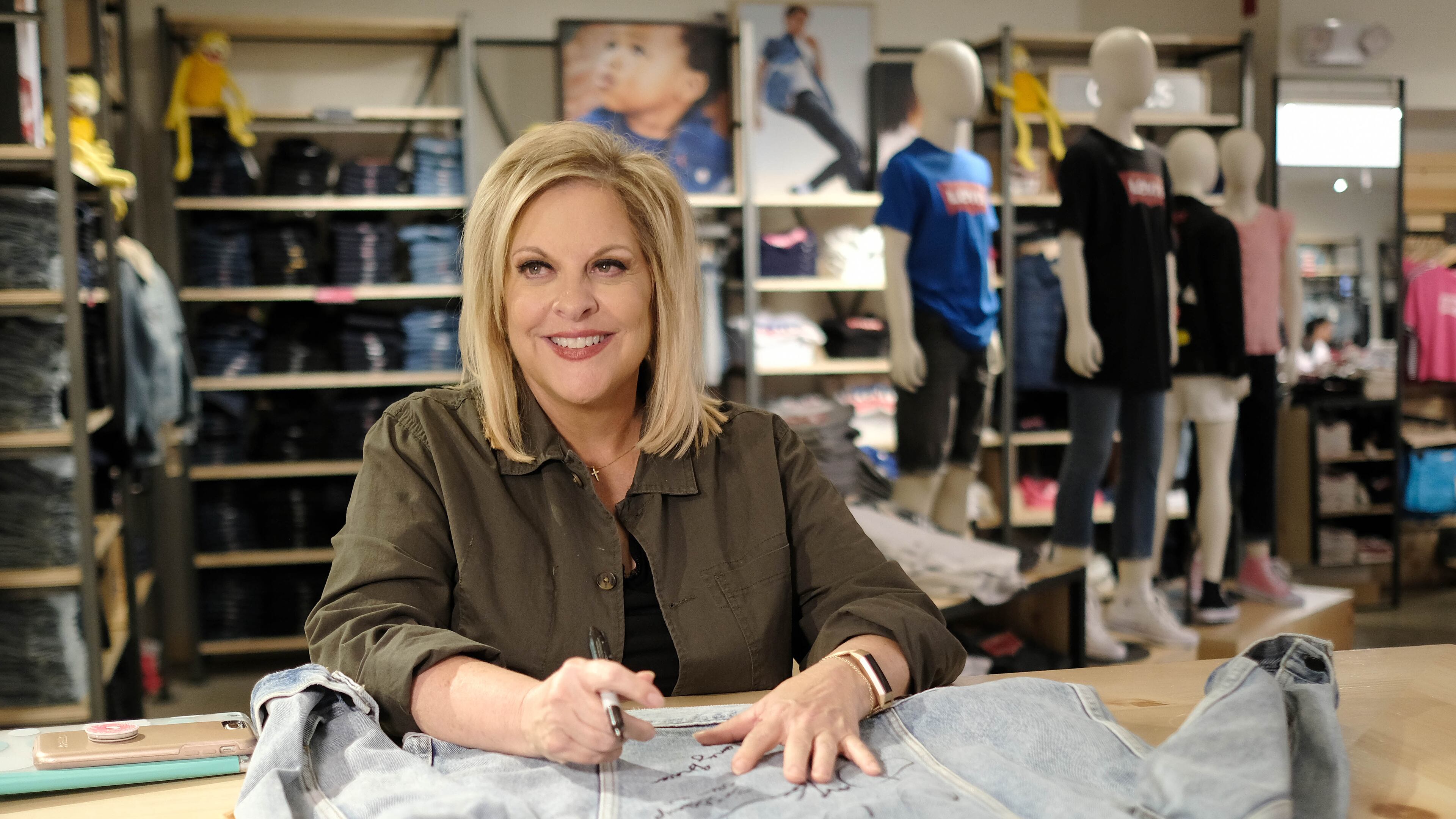 NEW YORK, NEW YORK - JUNE 27: Nancy Grace visits "Extra" at The Levi's Store Times Square on June 27, 2019 in New York City. (Photo by Dimitrios Kambouris/Getty Images)