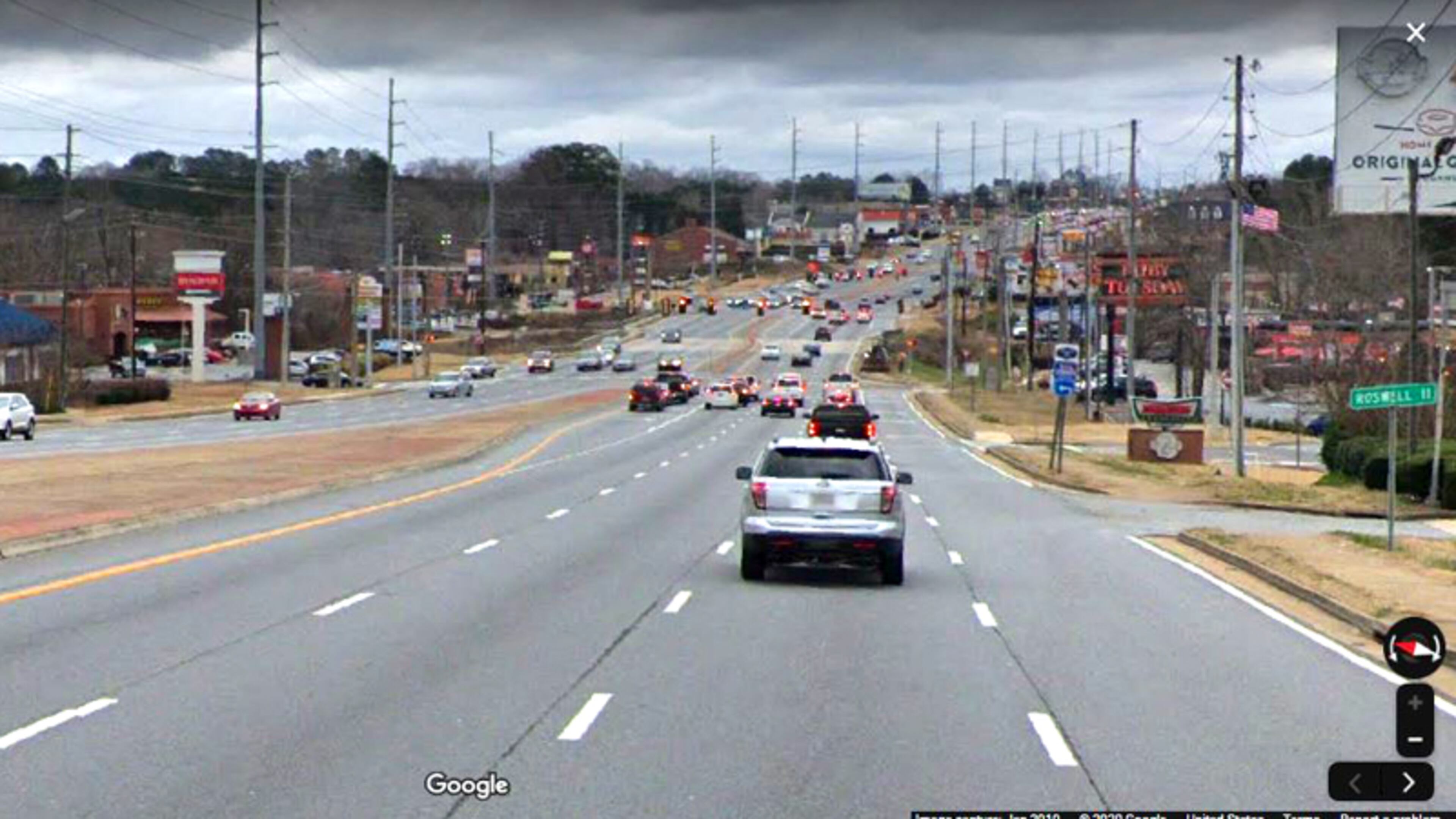 Woodstock is seeking funding to update Livable Centers Initiative studies for the Ga. 92 corridor (pictured) and the Town Center area. GOOGLE MAPS