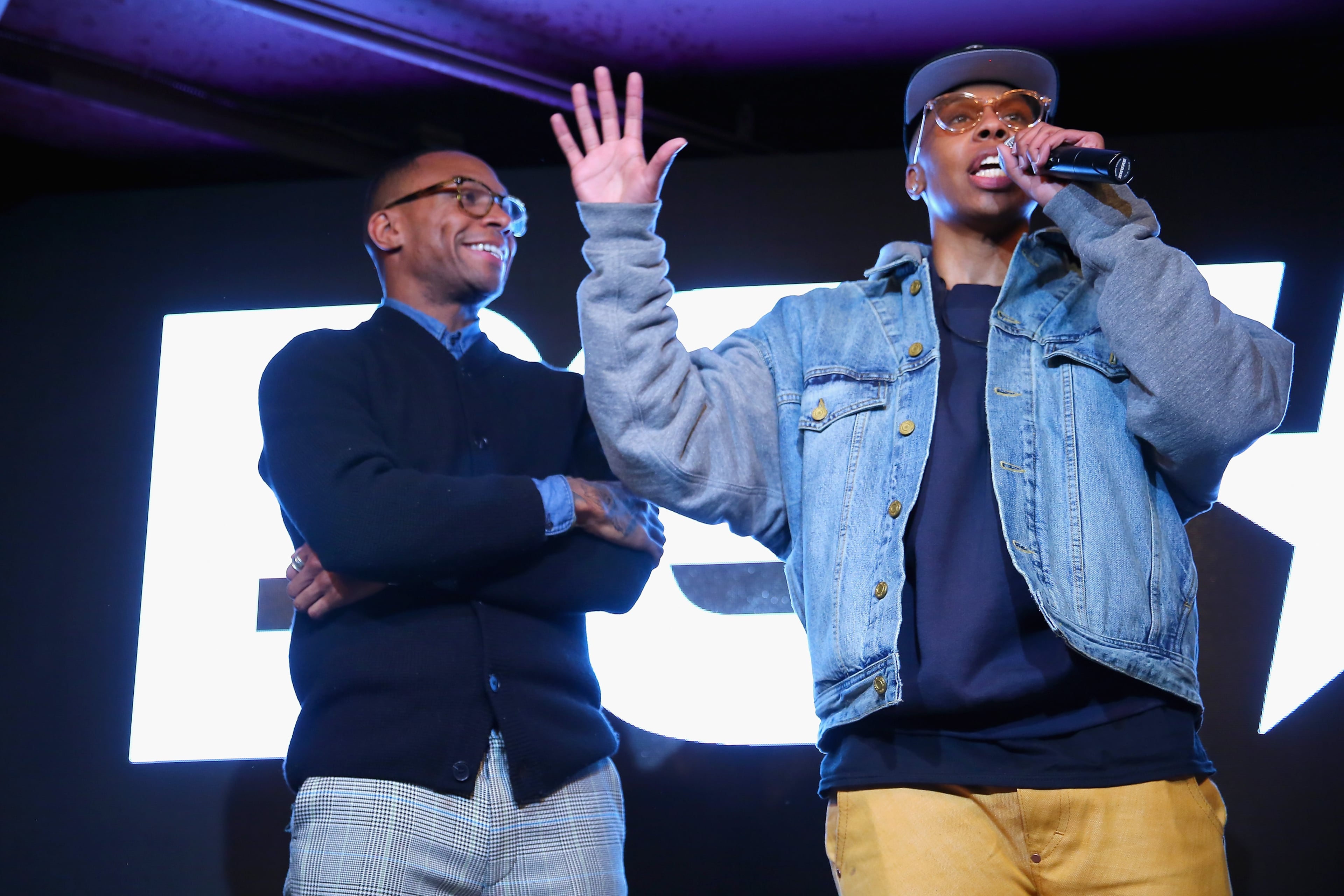 PARK CITY, UT - JANUARY 26: Ben Cory Jones (L) and Lena Waithe attend BET Presents "Boomerang" Screening & Fireside Chat With Lena Waithe, Ben Cory Jones And Dime Davis At MACRO During Sundance Film Festival on January 26, 2019 in Park City, Utah. (Photo by Suzi Pratt/Getty Images for BET)