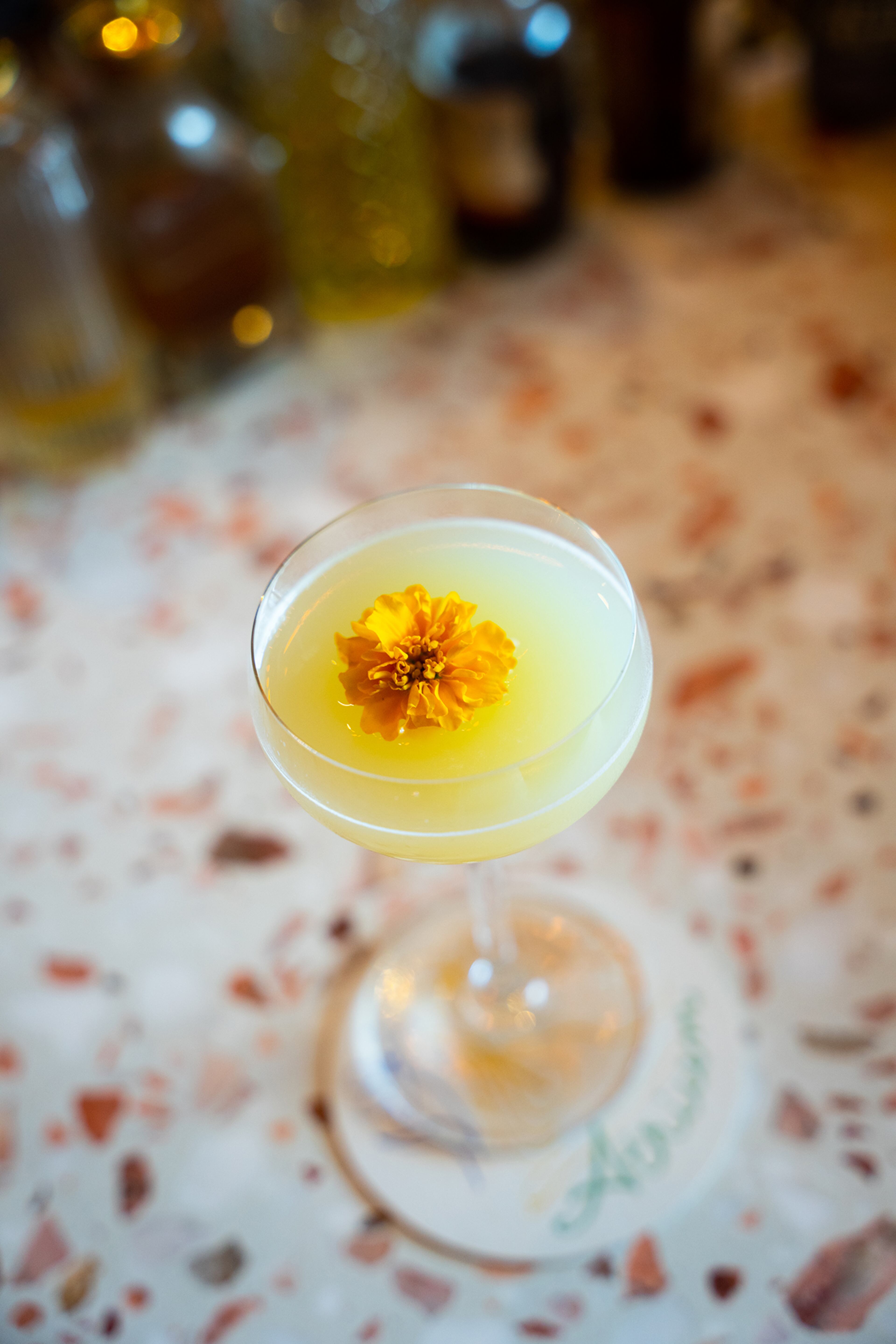 The gemlet at Atrium has zing and spice without the alcohol. Courtesy of Oliva Restaurants Group