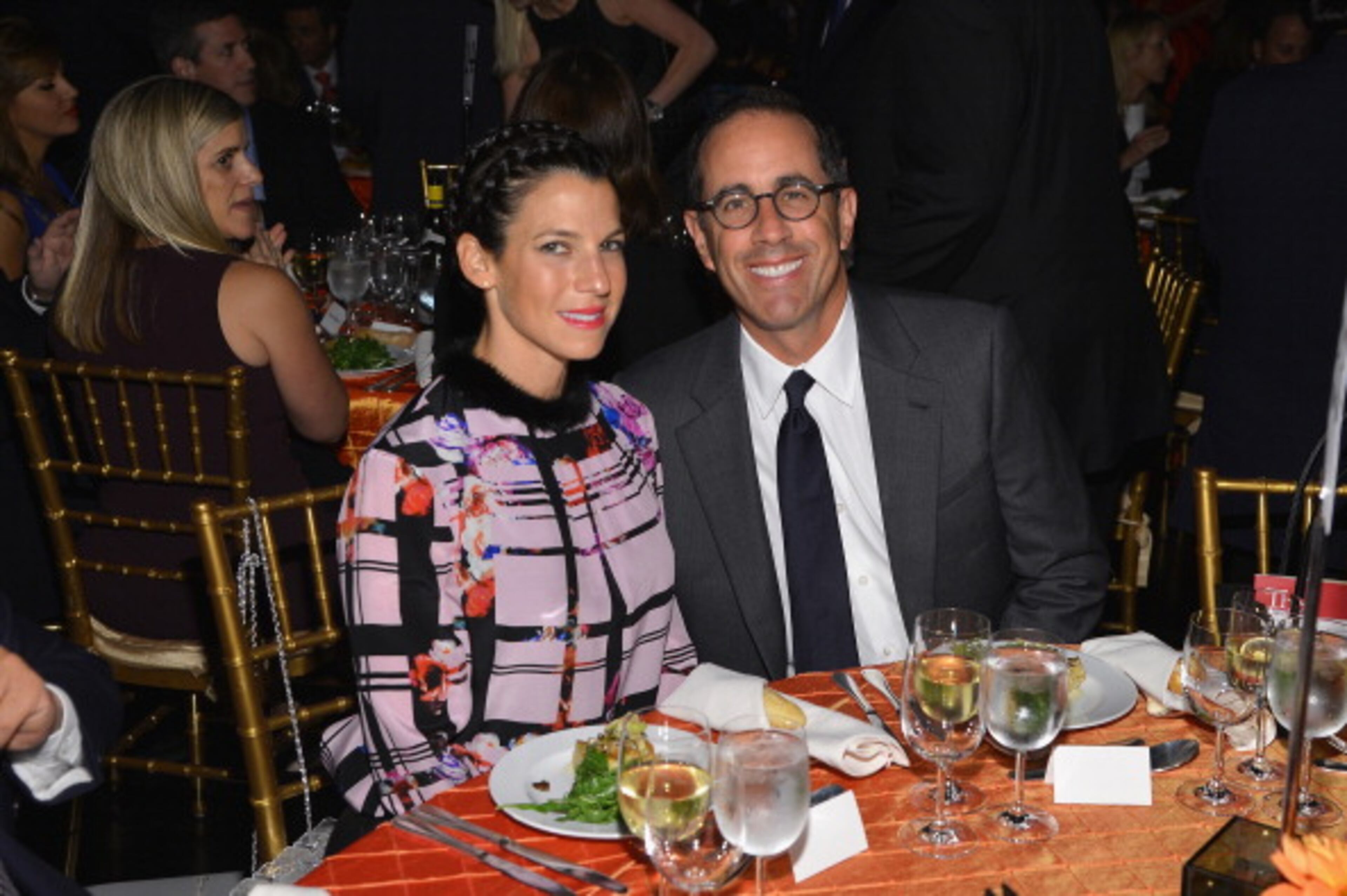 NEW YORK, NY - OCTOBER 03: (EXCLUSIVE COVERAGE) Jessica Seinfeld and Jerry Seinfeld attend the USC Shoah Foundation Institute 2013 Ambassadors for Humanity gala at the American Museum of Natural History on October 3, 2013 in New York, New York. (Photo by Larry Busacca/Getty Images for the USC Shoah Foundation Institute)