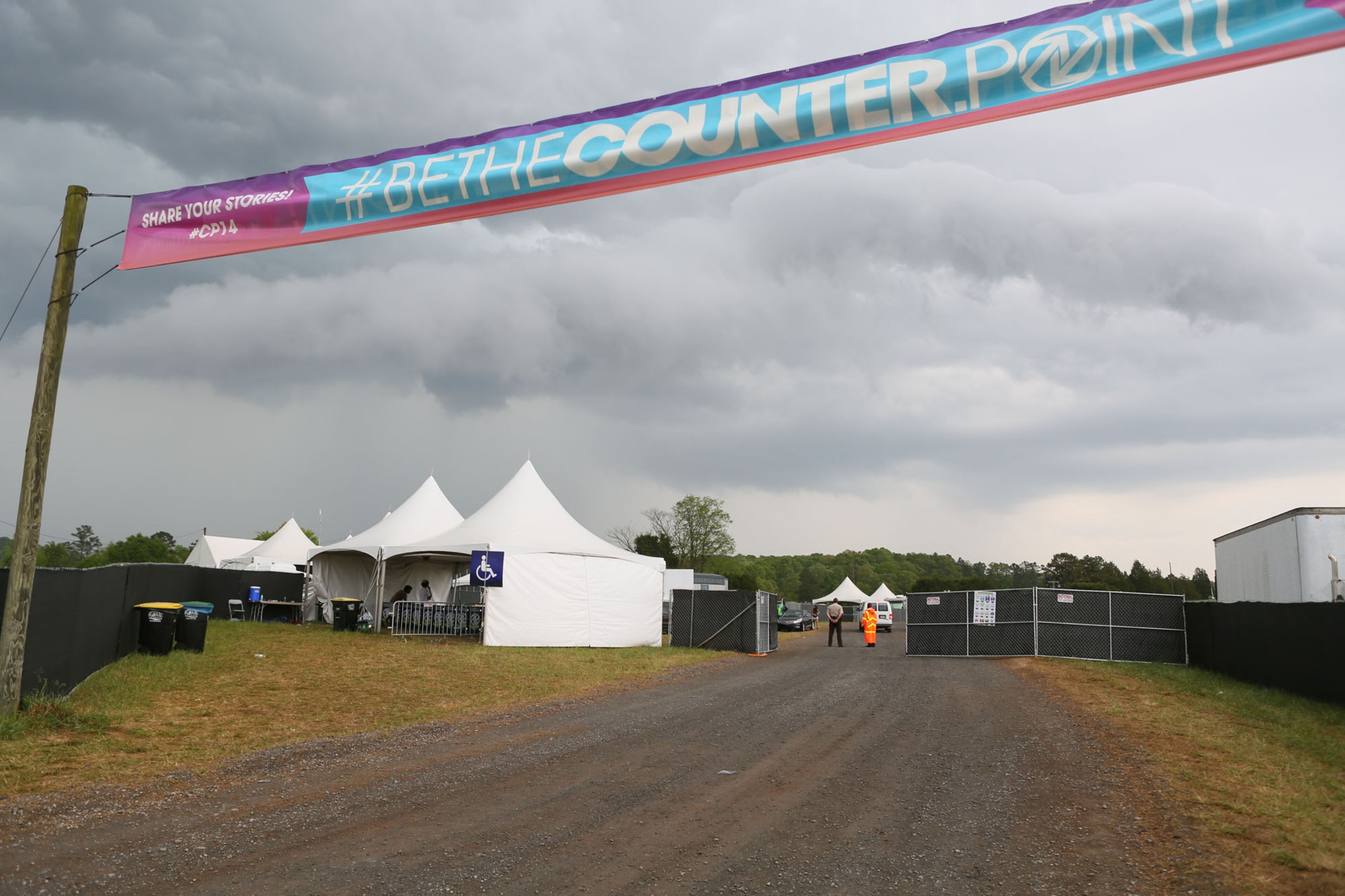 Counterpoint Music & Arts Festival at Kingston Downs was canceled temporarily as a electrical storm passed through, causing officials to evacuate the festival grounds Sunday. (Akili-Casundria Ramsess/Special to the AJC)