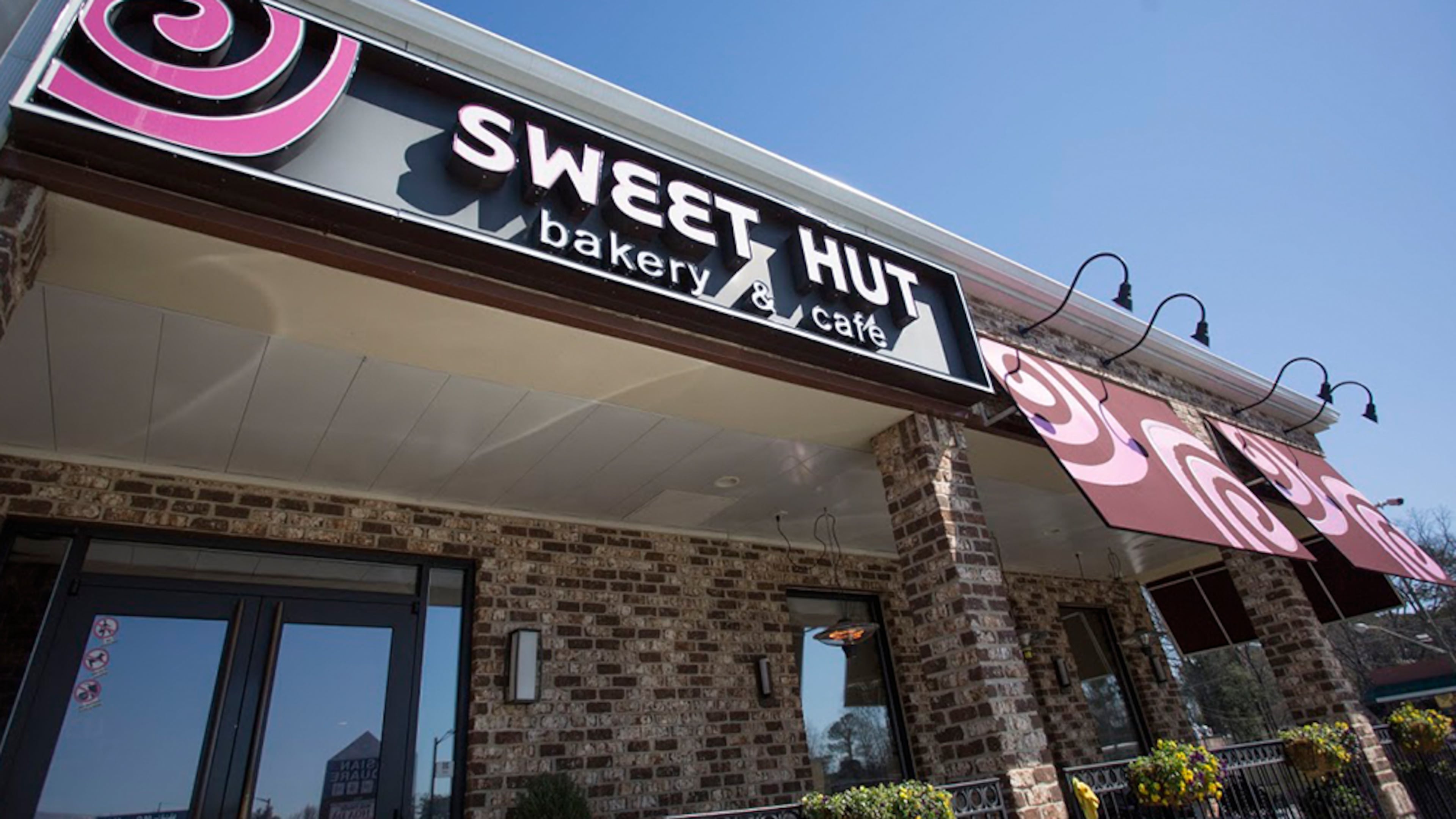 Sweet Hut Bakery and Cafe in Doraville has an inside dining area as well as an outdoor patio.