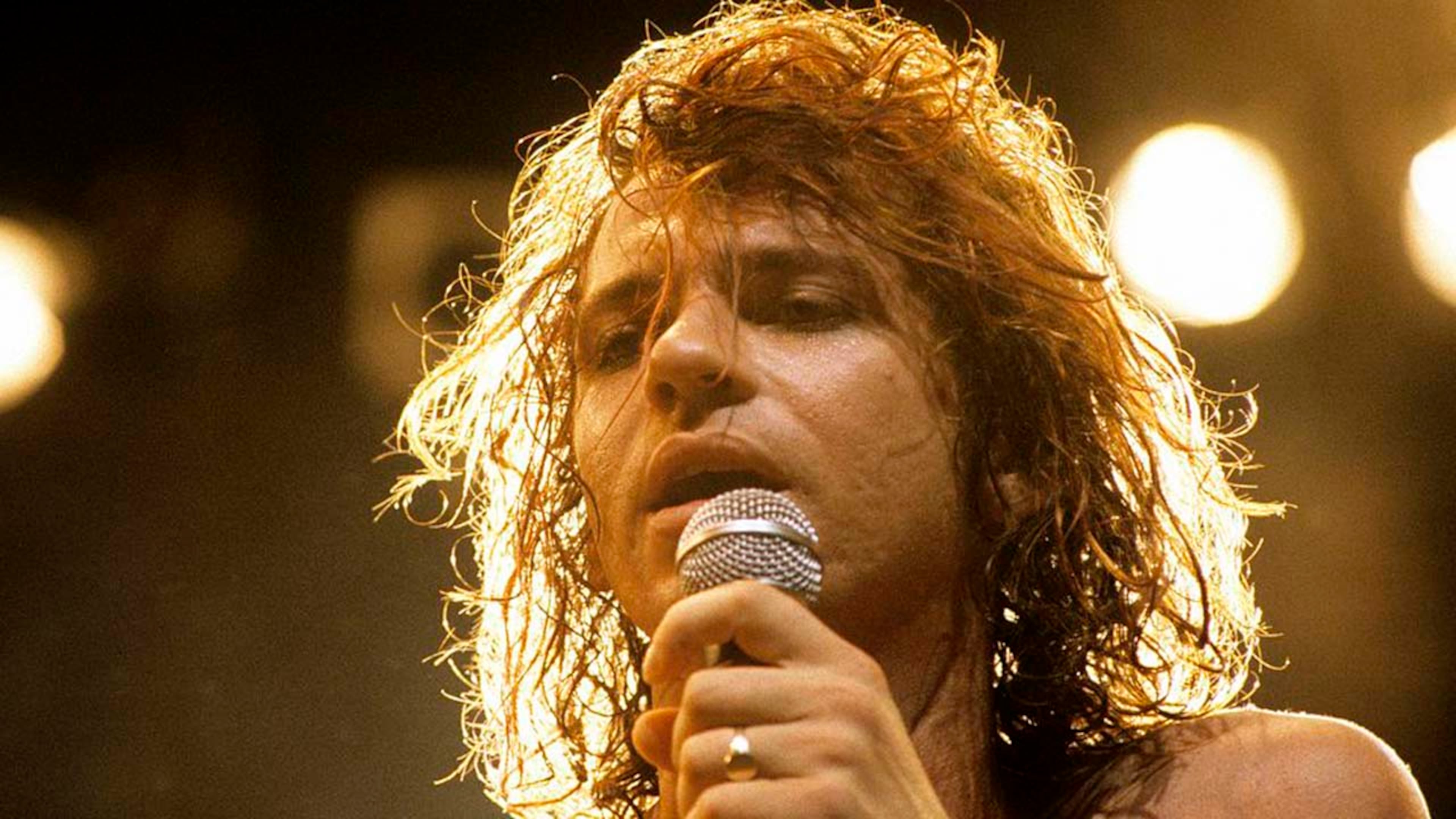 A 1980's era photo of INXS singer/songwriter Michael Hutchence.