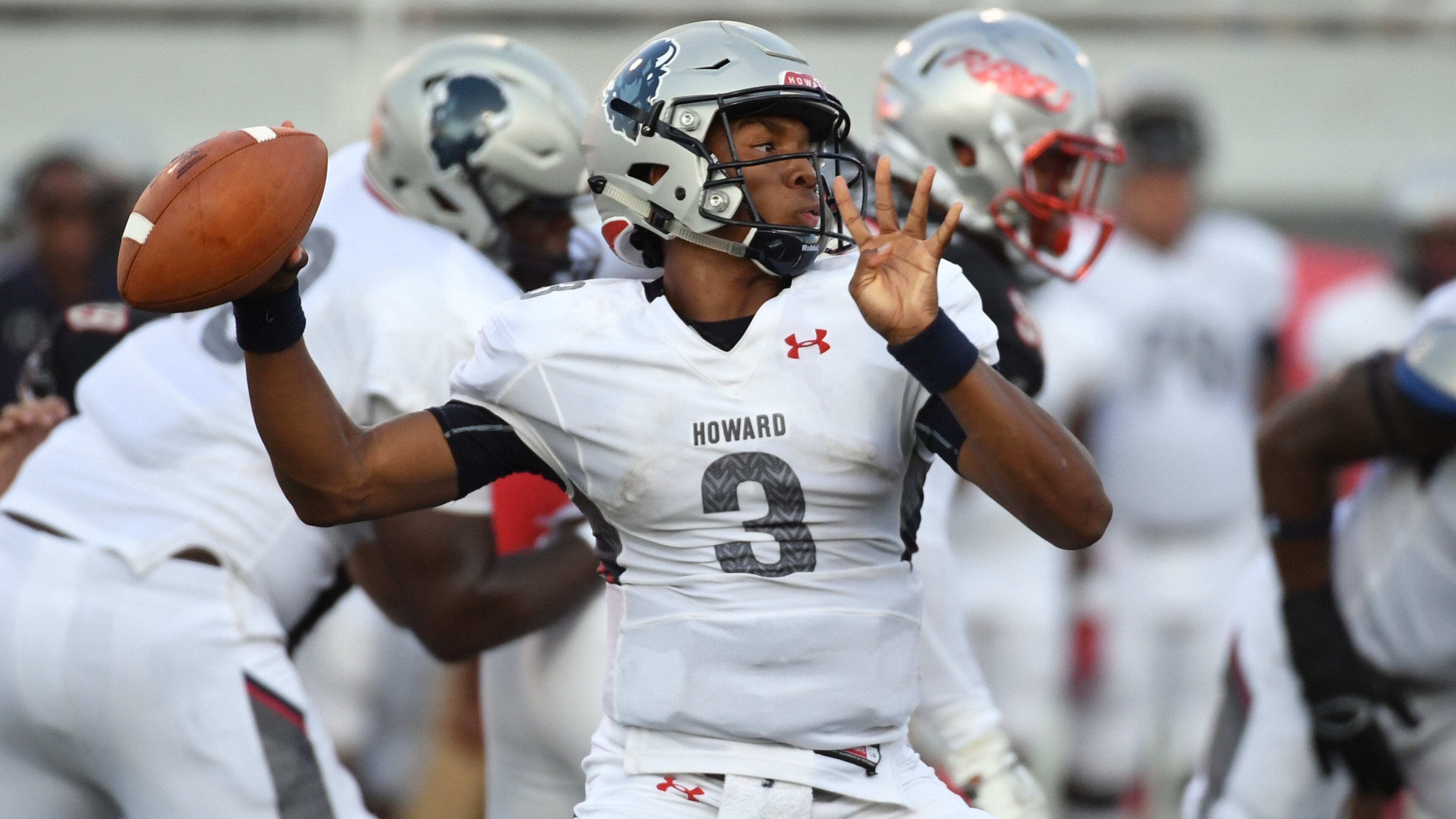 Howard University quarterback Caylin Newton. (Photo by Ethan Miller/Getty Images)
