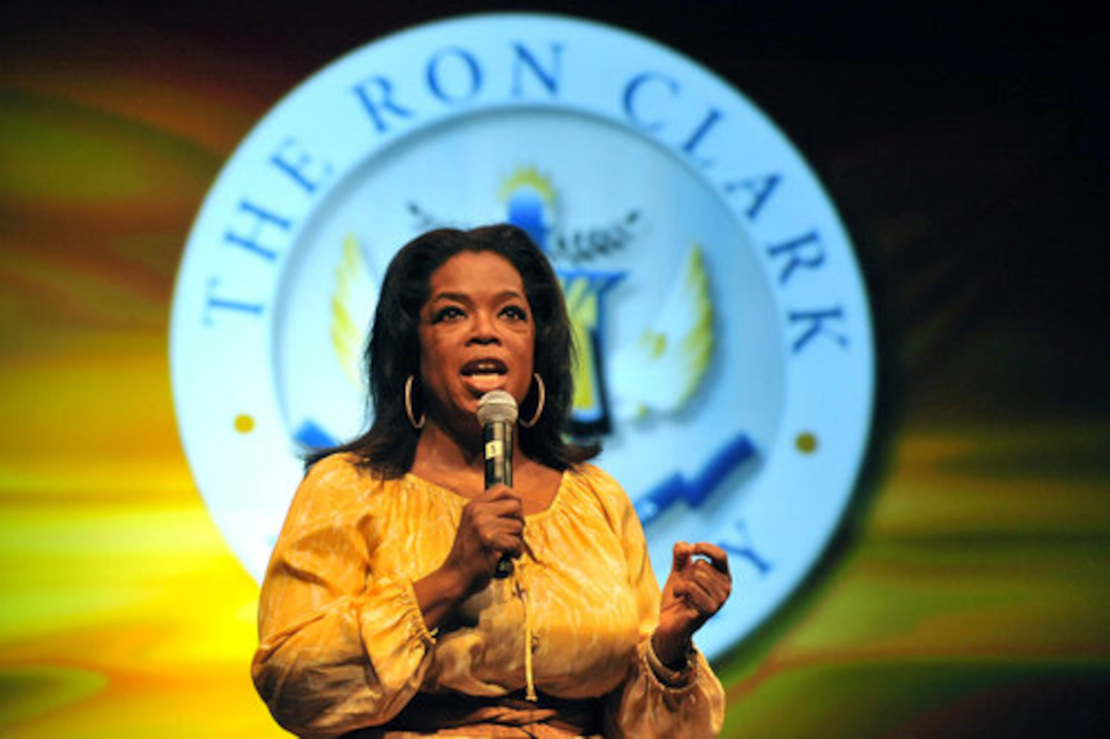 Special guest Oprah Winfrey speaks during The Ron Clark Academy's first graduation ceremony at Ferst Center for the Arts at Georgia Tech. Wednesday, June 16, 2010.