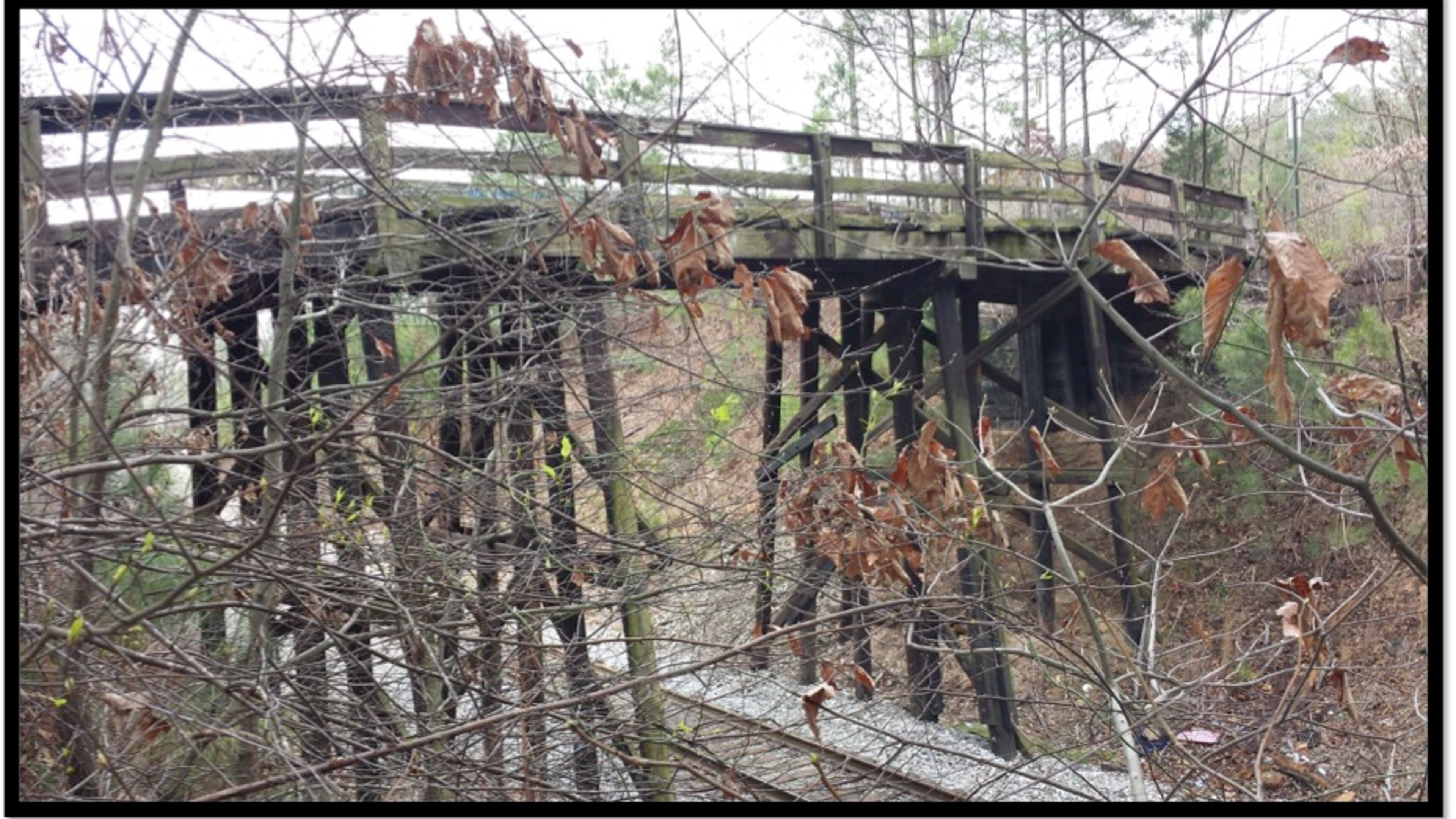 Built in 1940, the wooden Coastline Road Bridge in northwest Fayette County is slated for replacement. Courtesy Fayette County