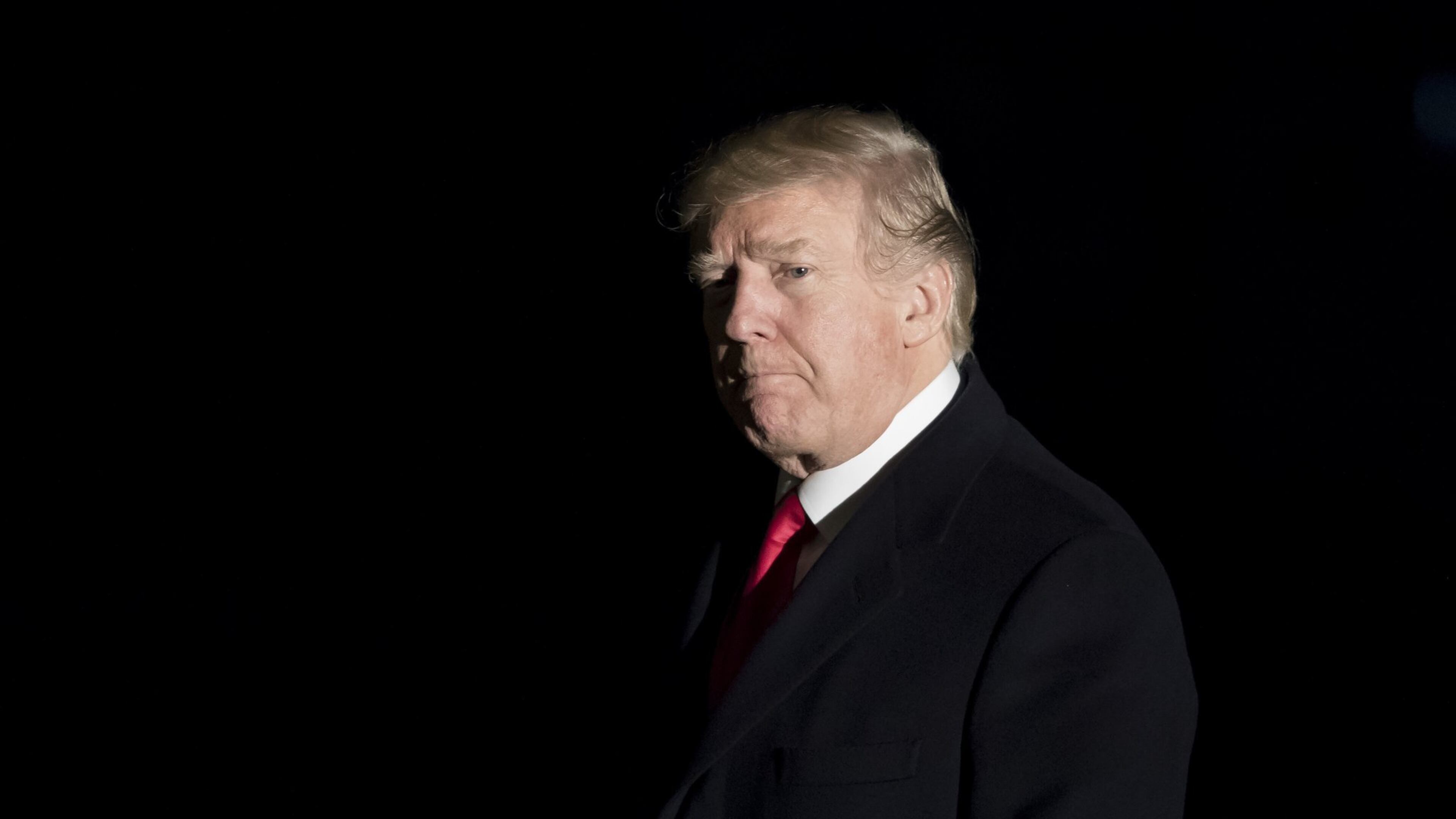 President Donald Trump arrives back at the White House in Washington, Jan. 26, 2018. Trump plans an optimistic State of the Union address promoting priorities like overhauls of infrastructure and immigration, but there are no guarantees when the president faces a television camera. (Eric Thayer/The New York Times)