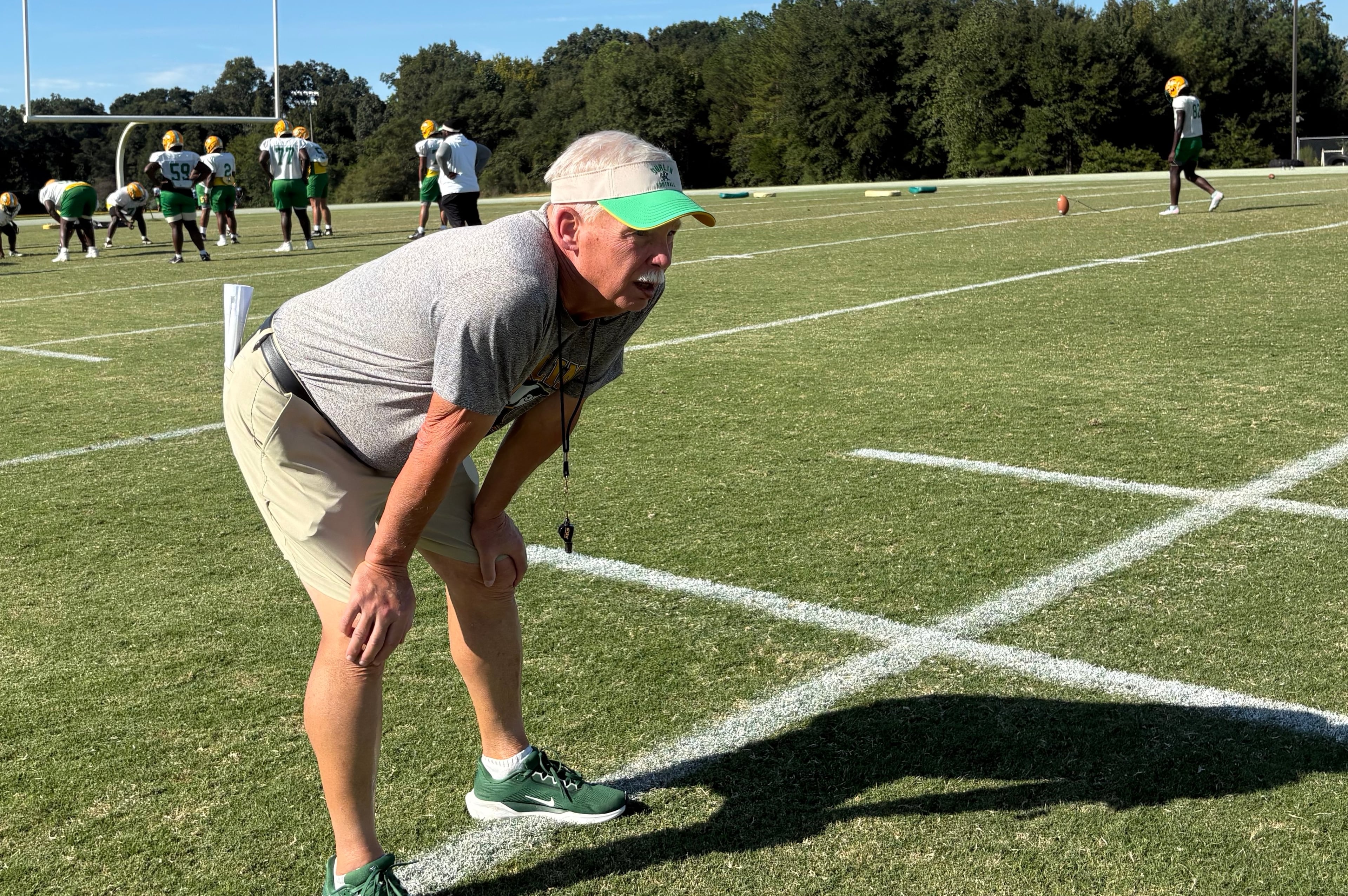 Dublin football coach Roger Holmes